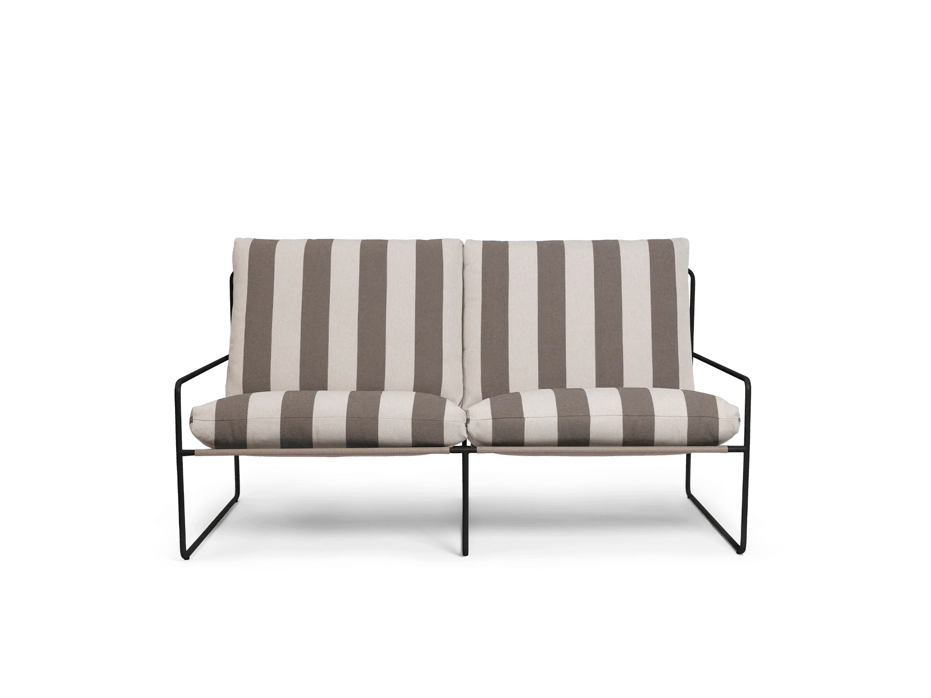 Desert 2-Seater Outdoor Sofa - Black
