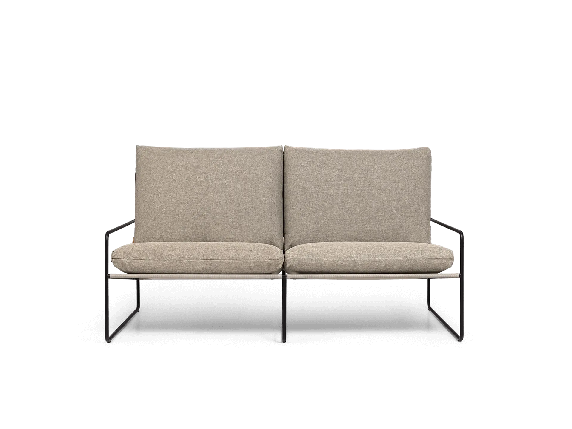 Desert 2-Seater Outdoor Sofa - Black