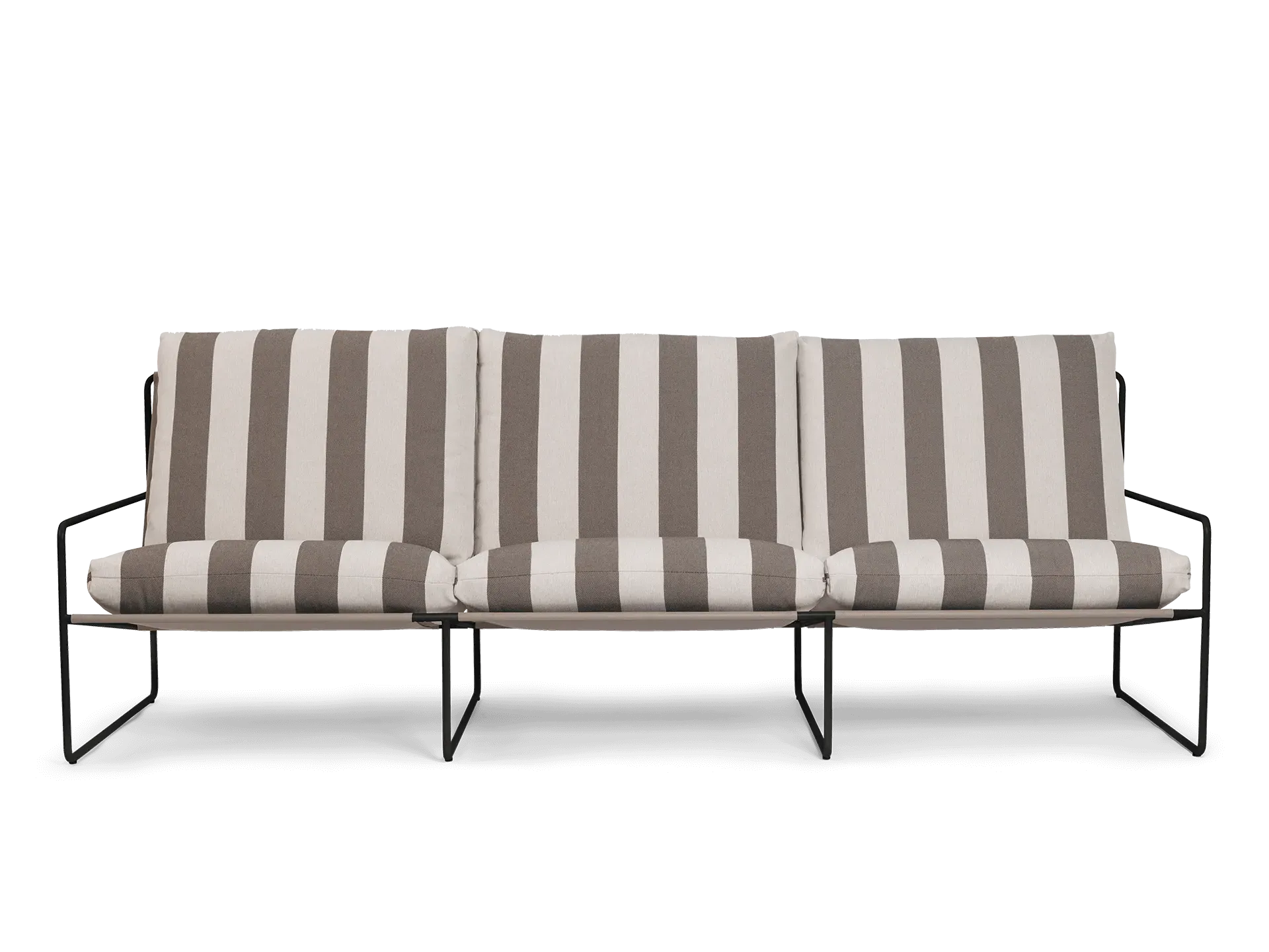 Desert 3-Seater Outdoor Sofa - Black