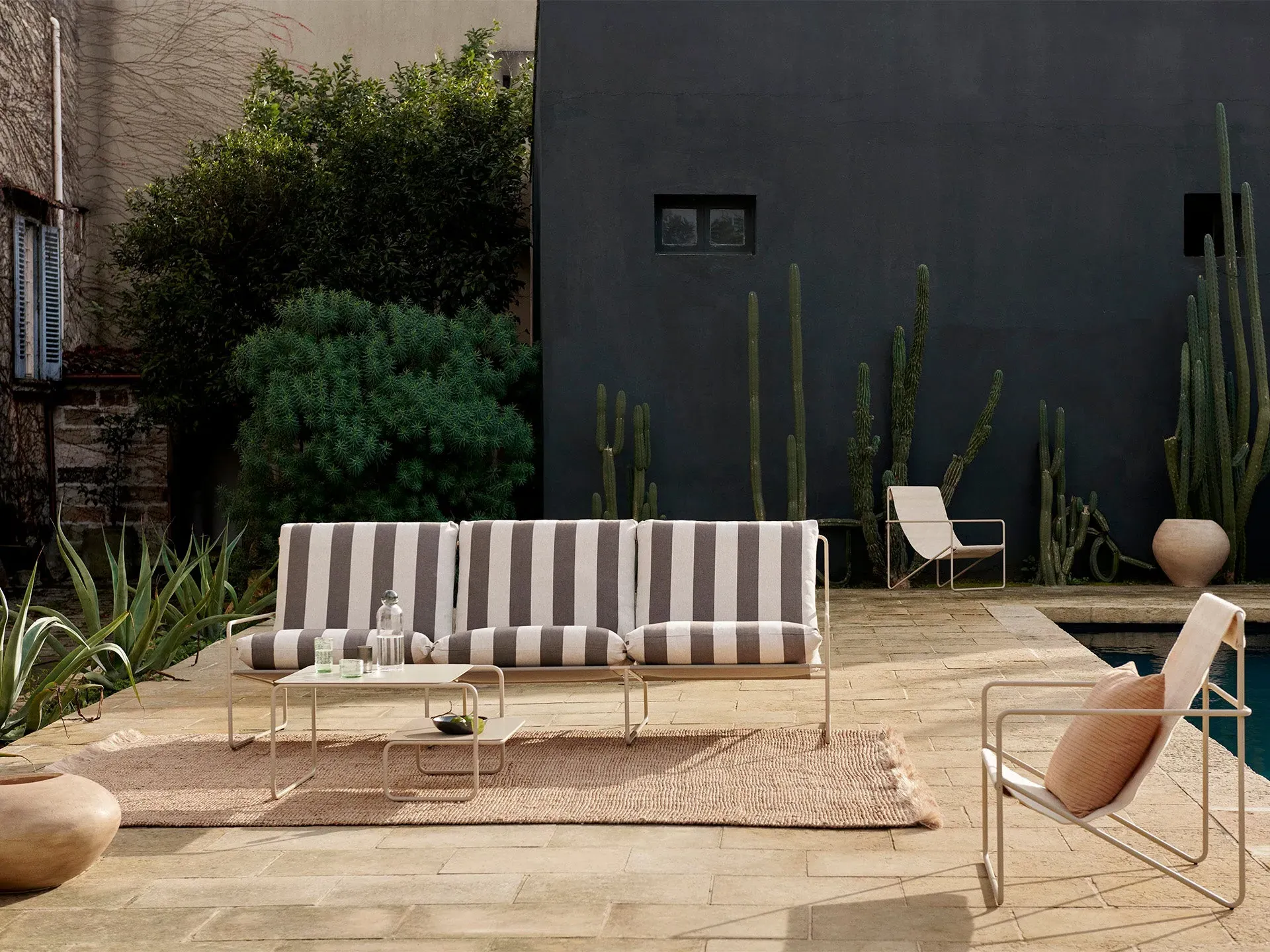 Desert 3-Seater Outdoor Sofa - Cashmere