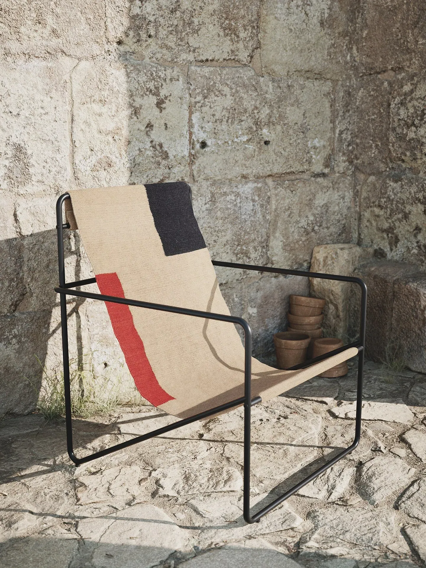 Desert Lounge Chair - Black, Steel