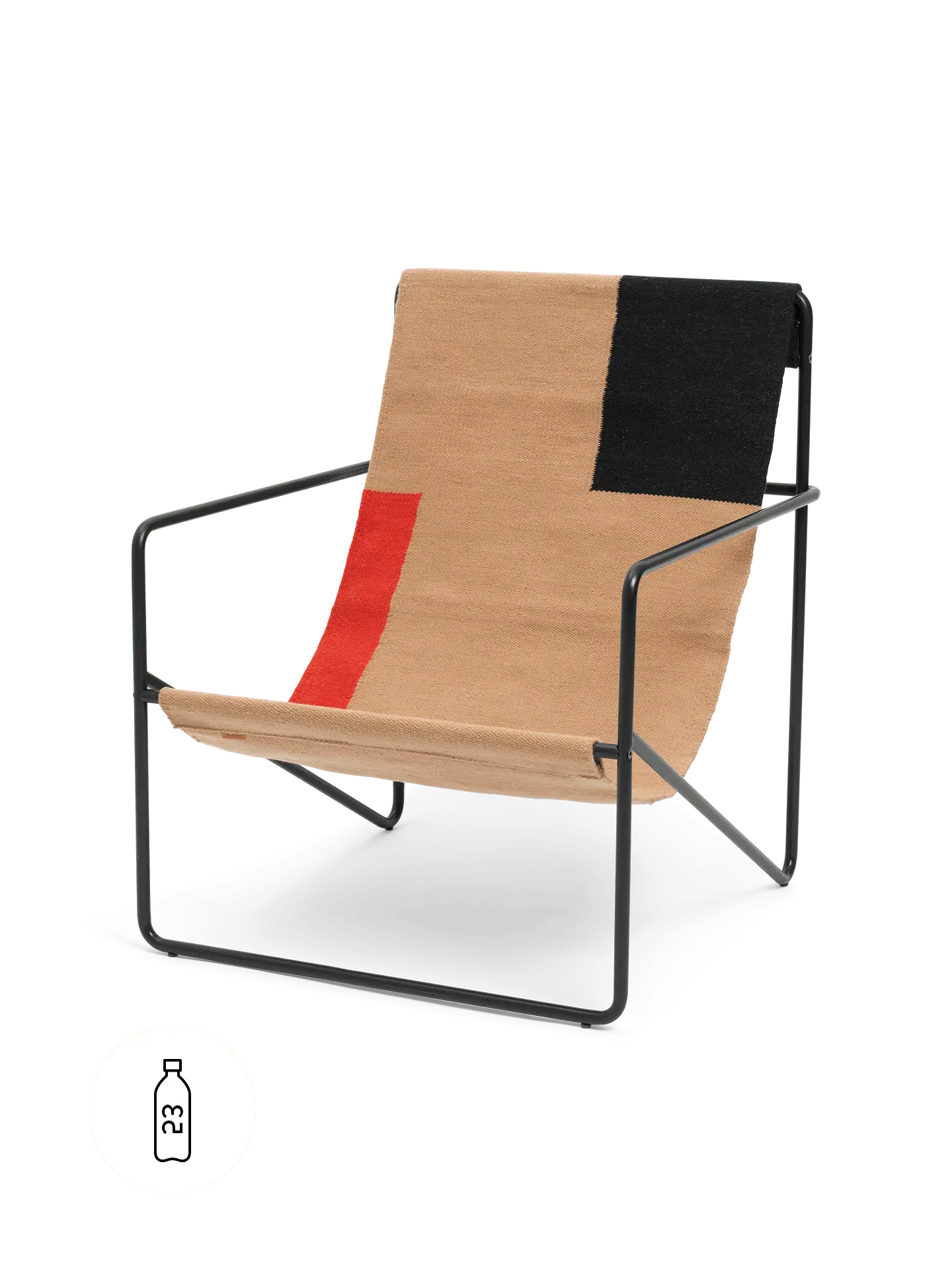 Desert Lounge Chair - Black, Steel