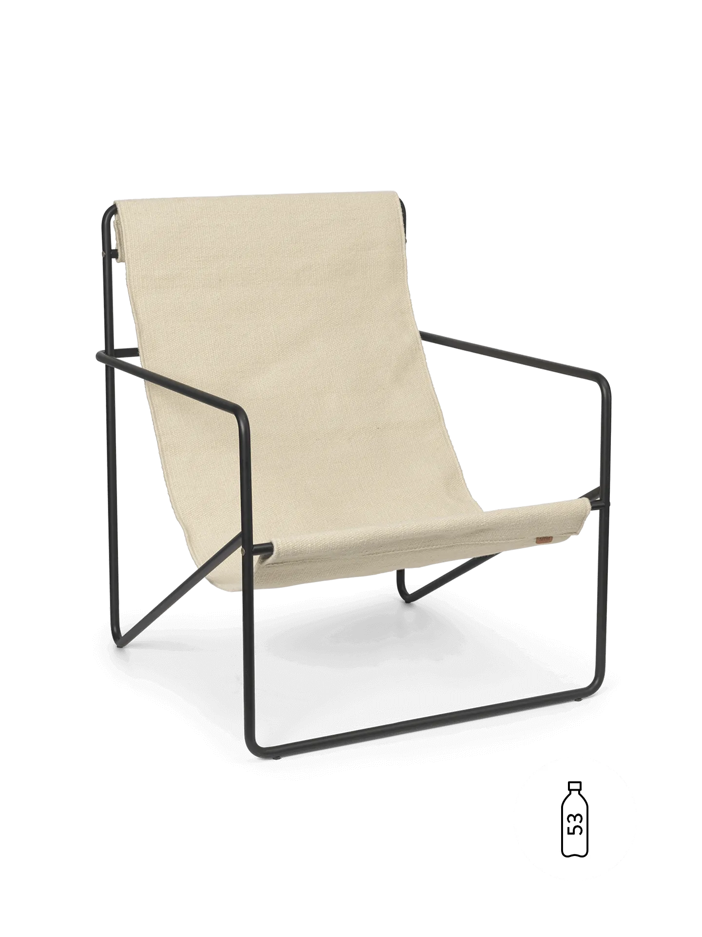 Desert Lounge Chair - Black, Steel