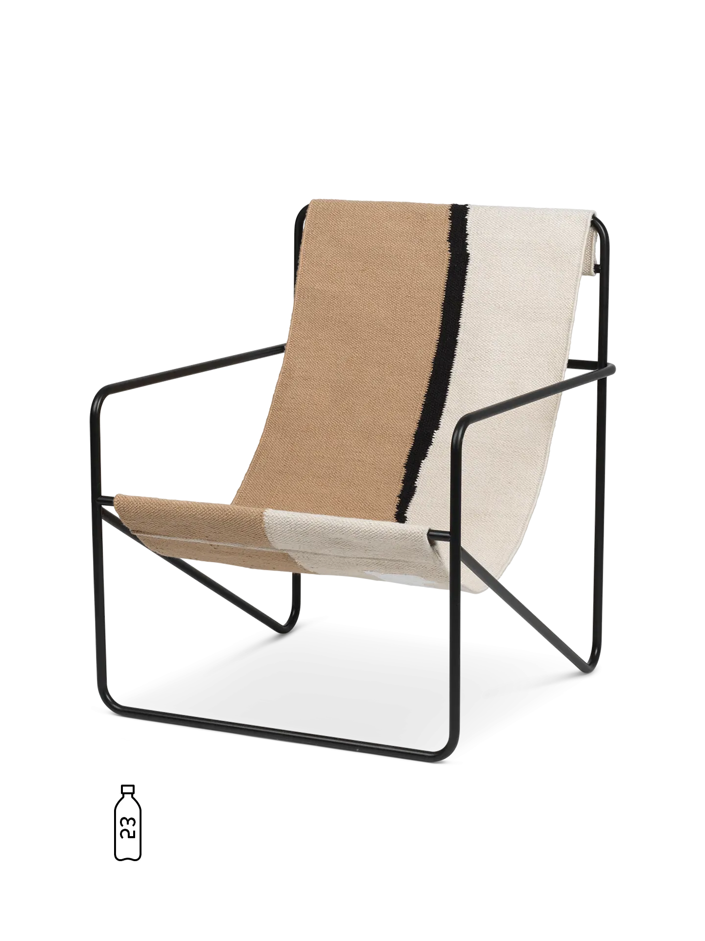 Desert Lounge Chair - Black, Steel