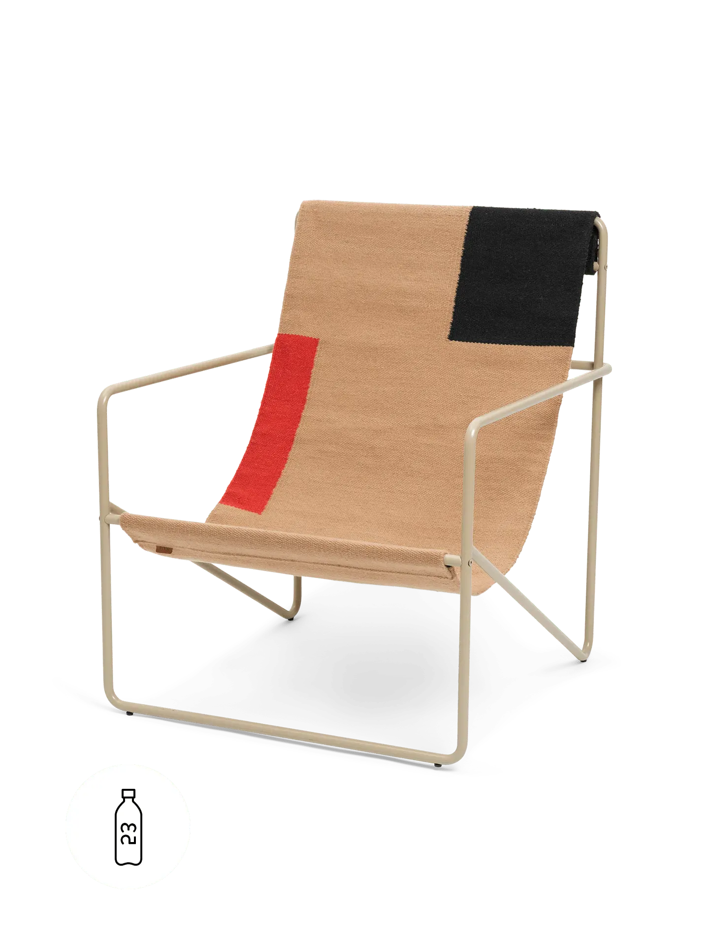 Desert Lounge Chair - Block, Steel image