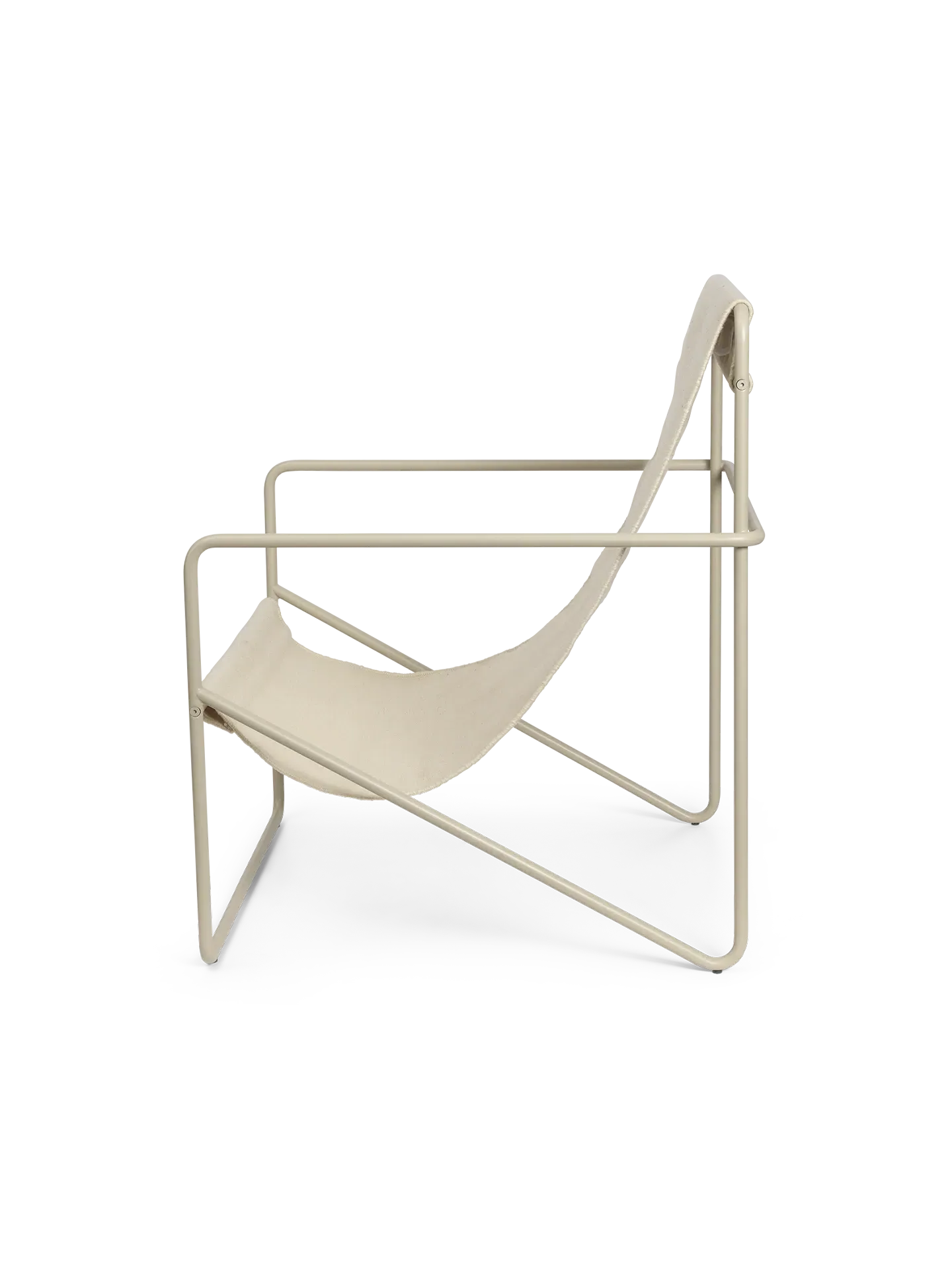 Desert Lounge Chair - Cloud, Steel