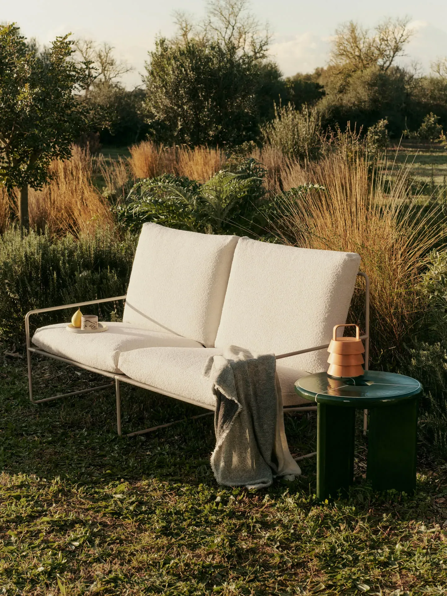 Deya Side Table - Dark Green