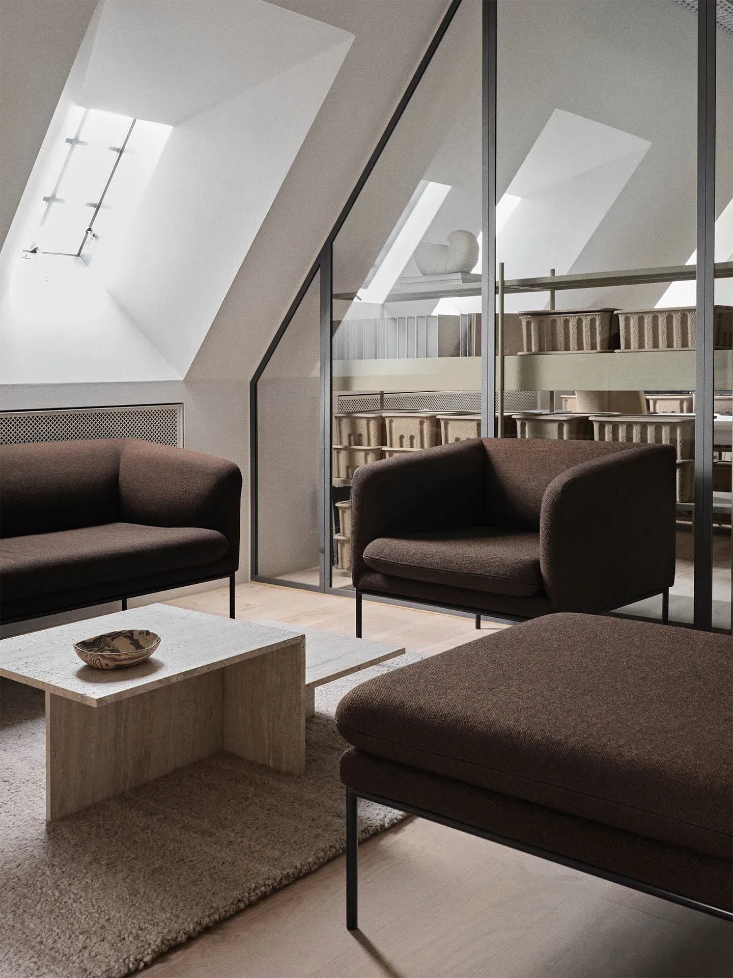 Distinct Coffee Table - Sand, Travertine