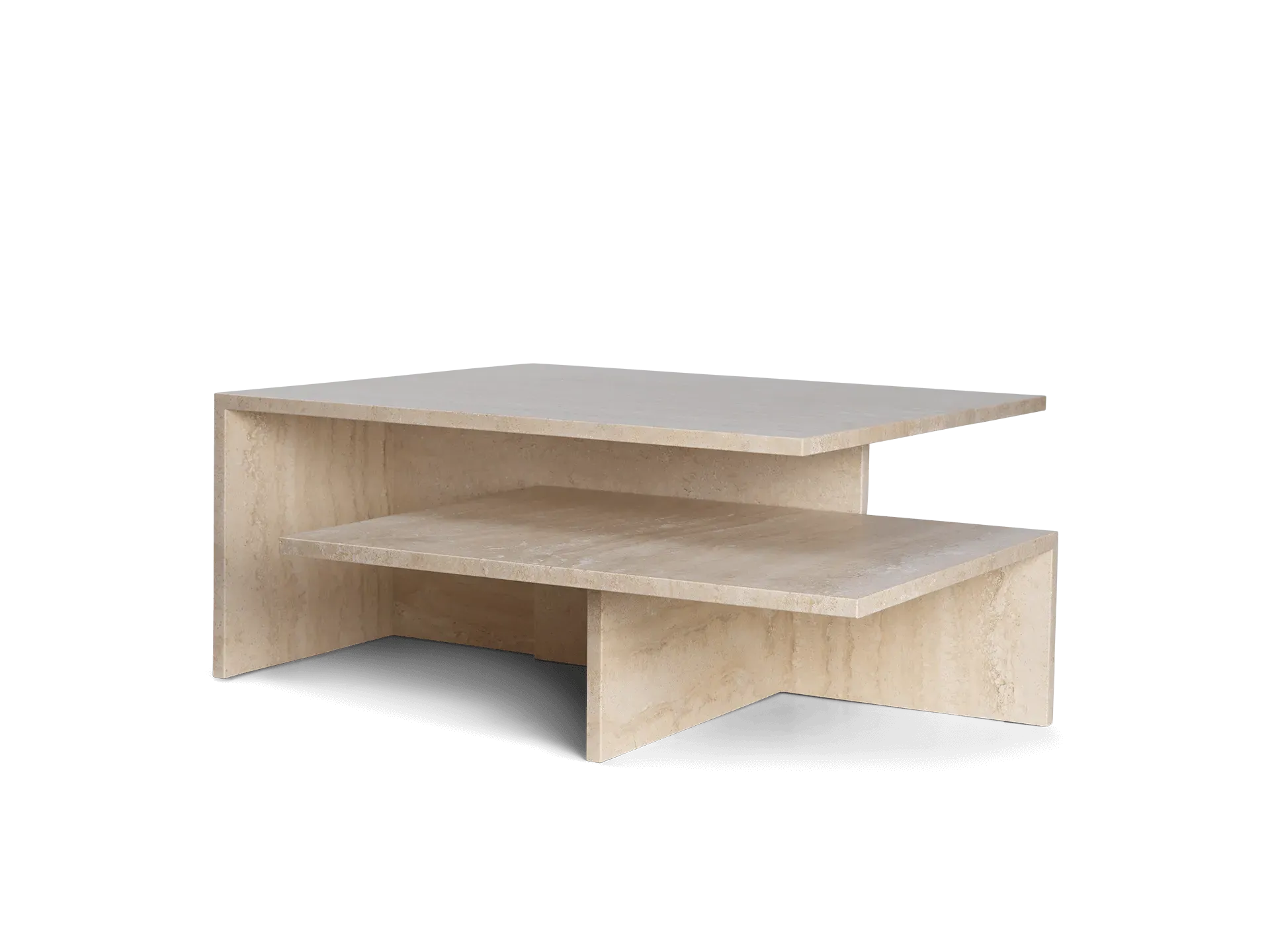 Distinct Grande Duo Tables - Travertine image