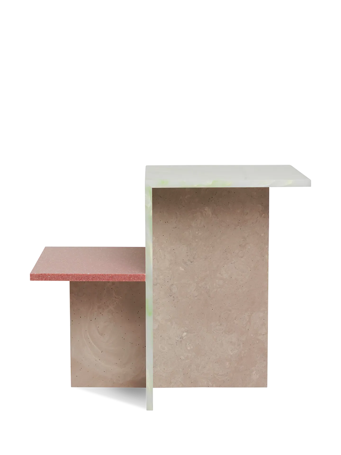 Distinct Side Table - Multi, Acrylic Stone