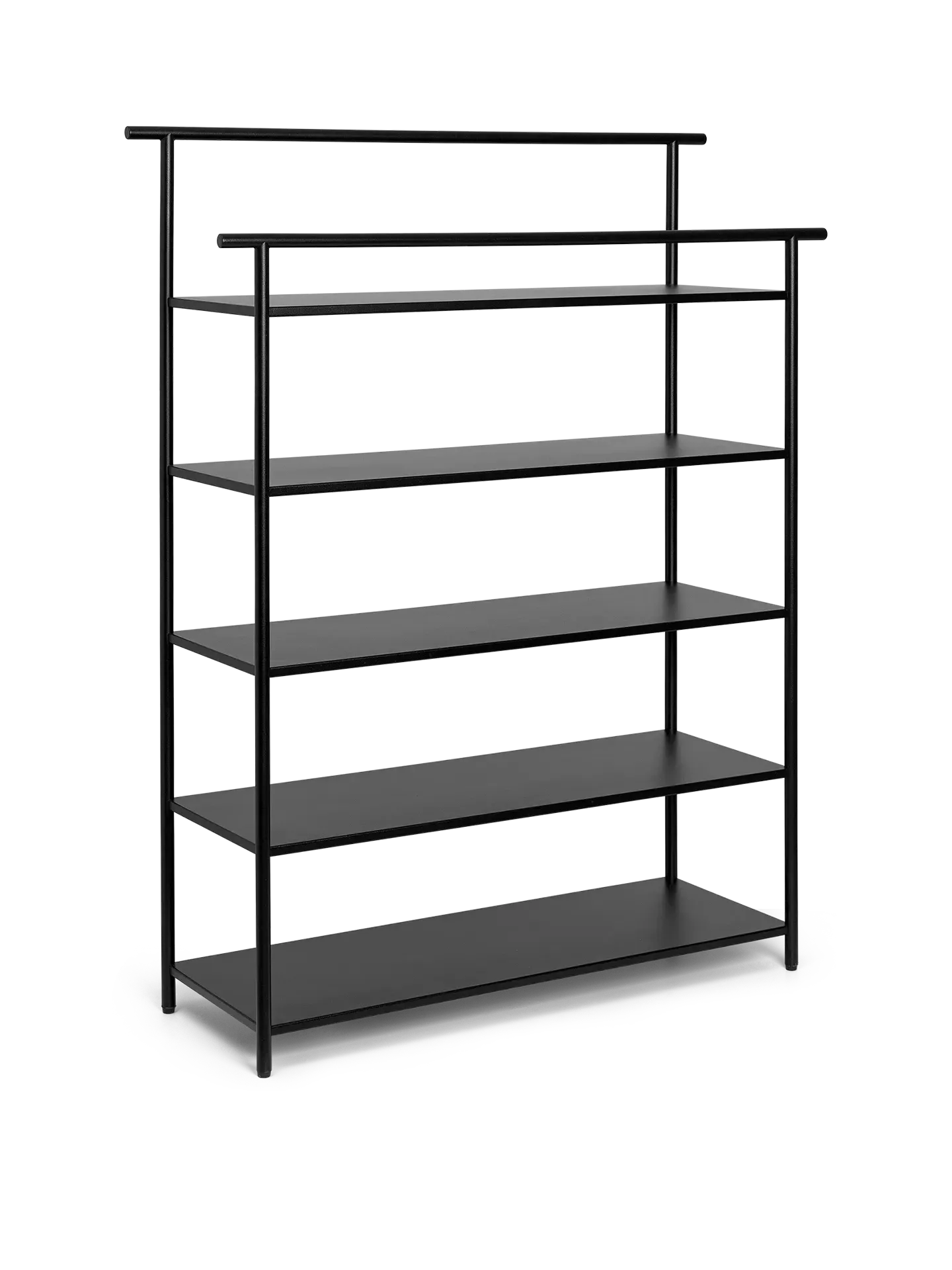 Dora 5-Shelf Storage Rack - Black, Iron
