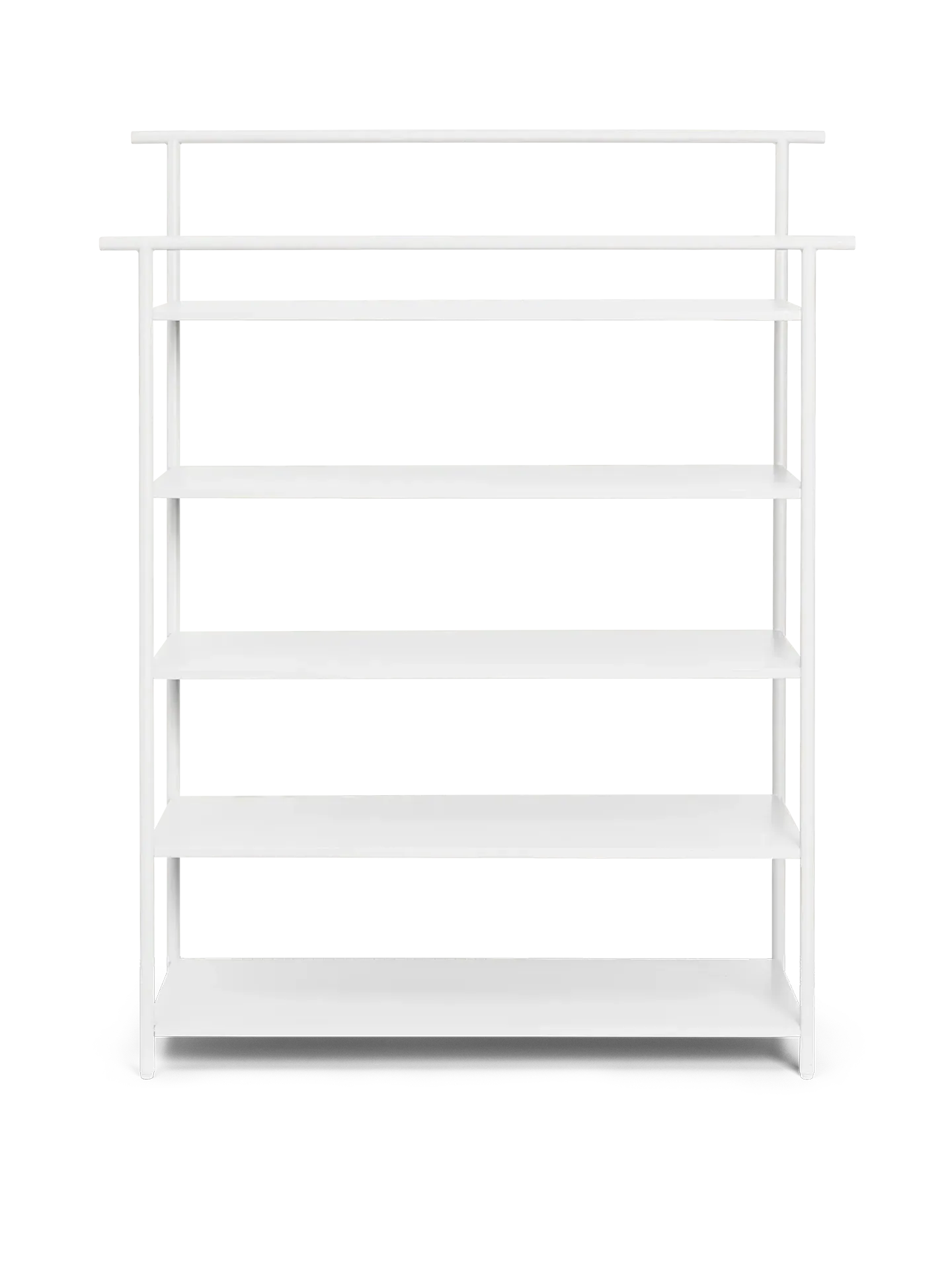 Dora 5-Shelf Storage Rack - White, Iron
