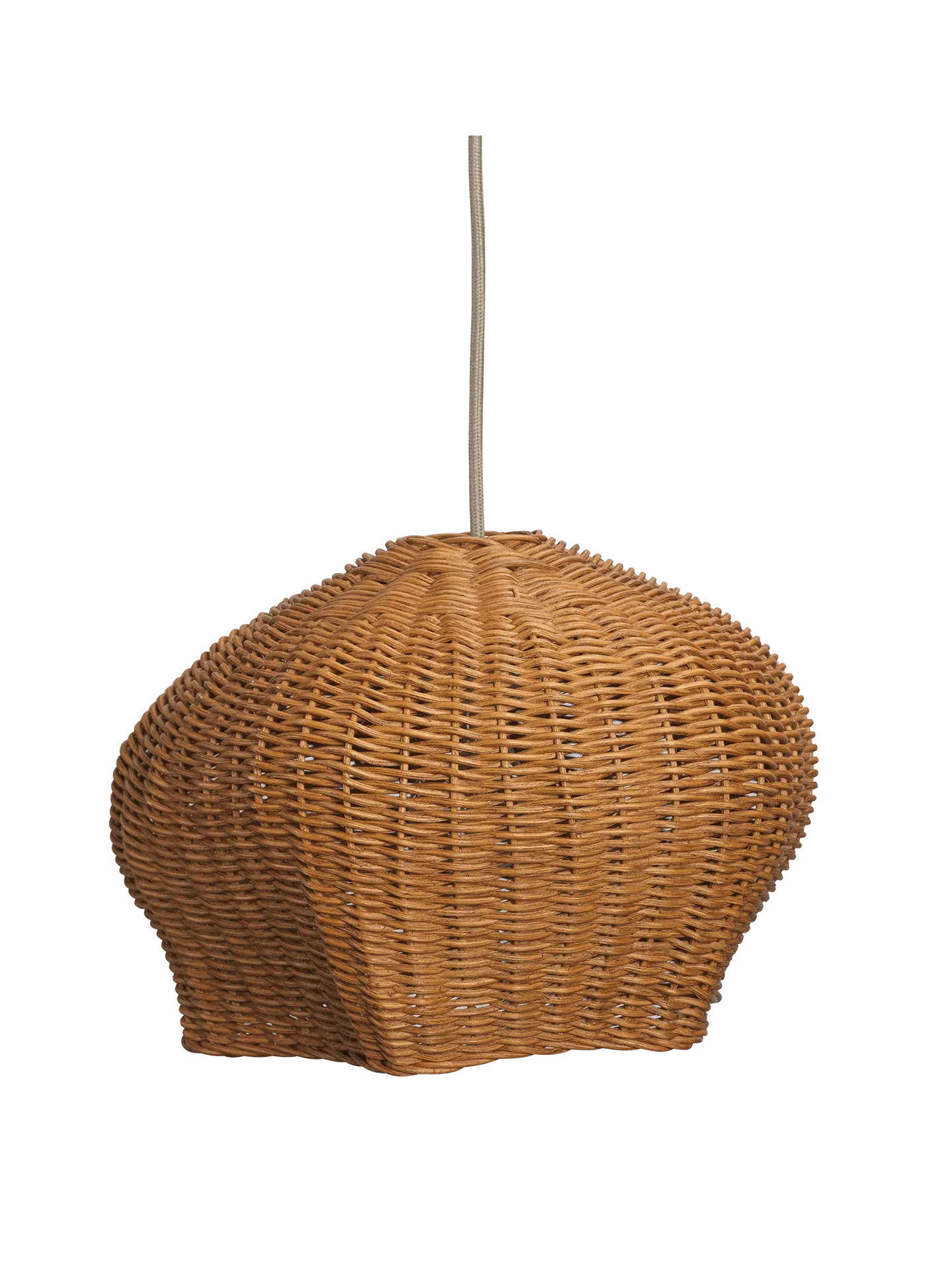 Drape Small Lampshade - Natural, Rattan