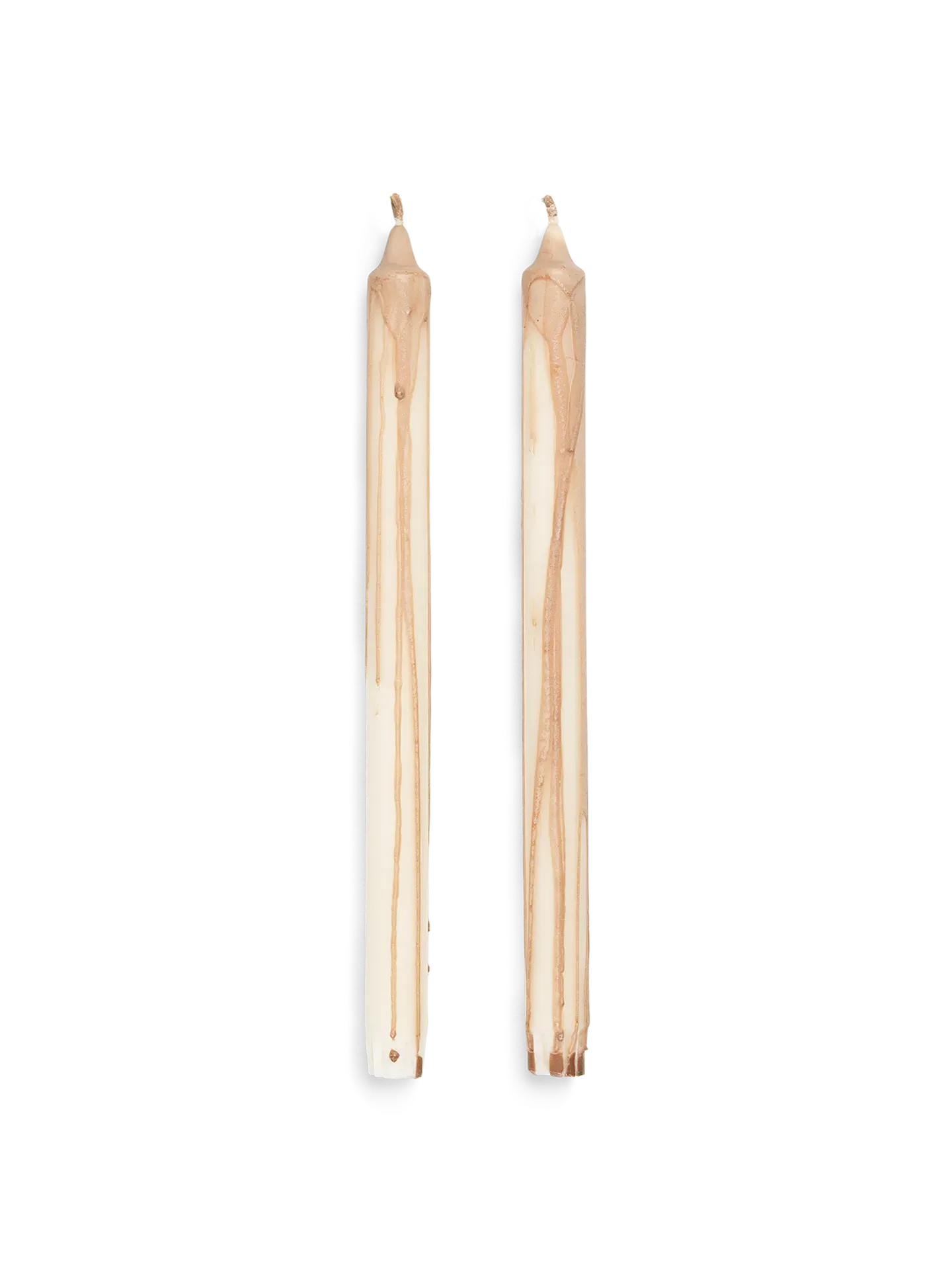 Dryp Candles Set of 2 - Beige, Stearin image