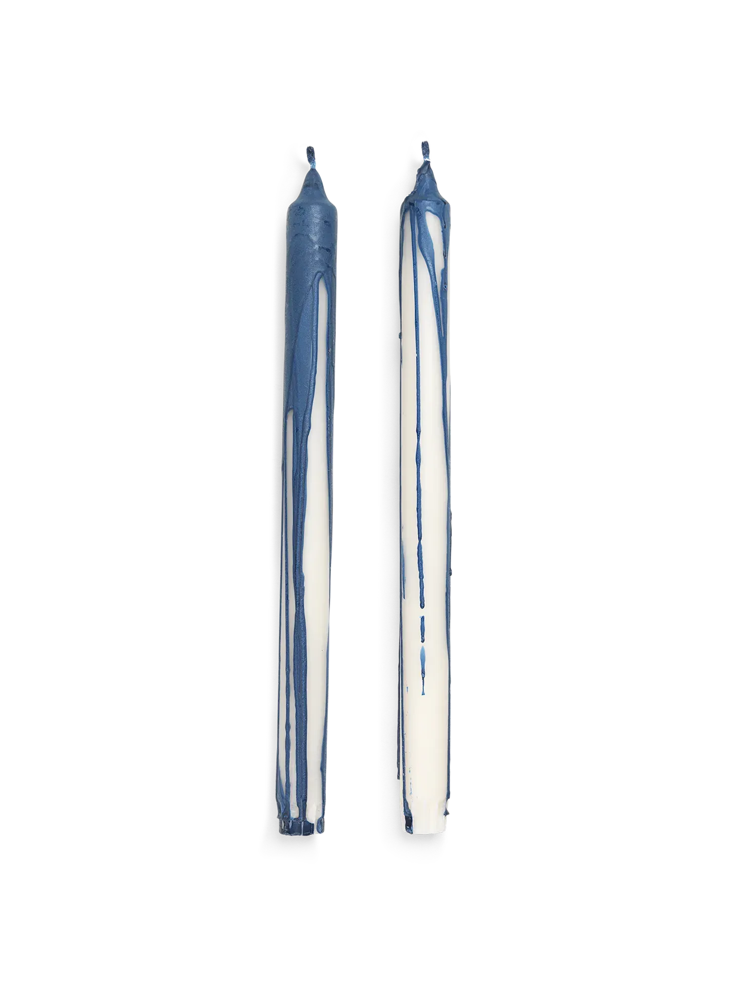 Dryp Candles Set of 2 - Deep Blue, Stearin