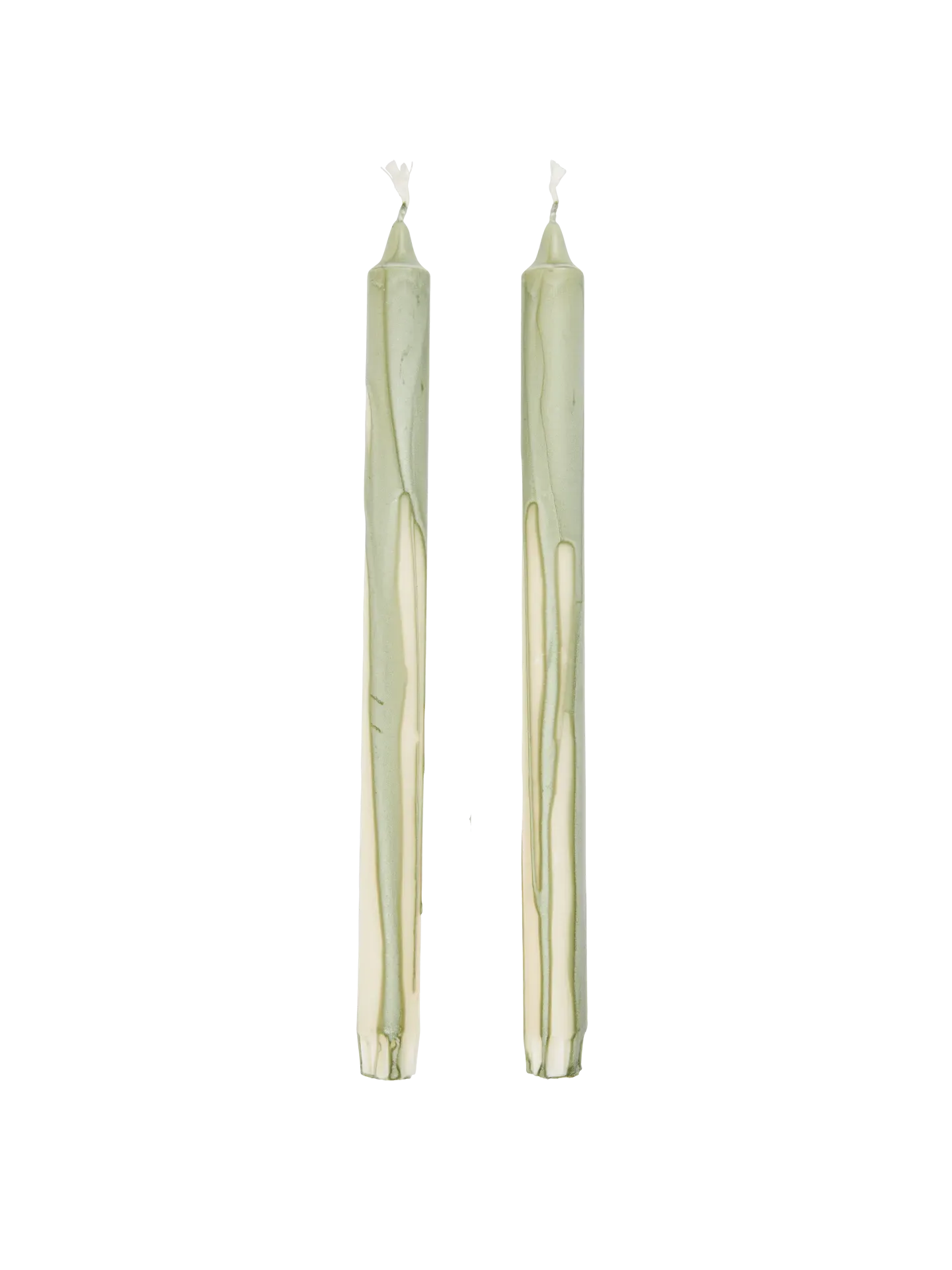Dryp Candles Set of 2 - Tea Green, Stearin