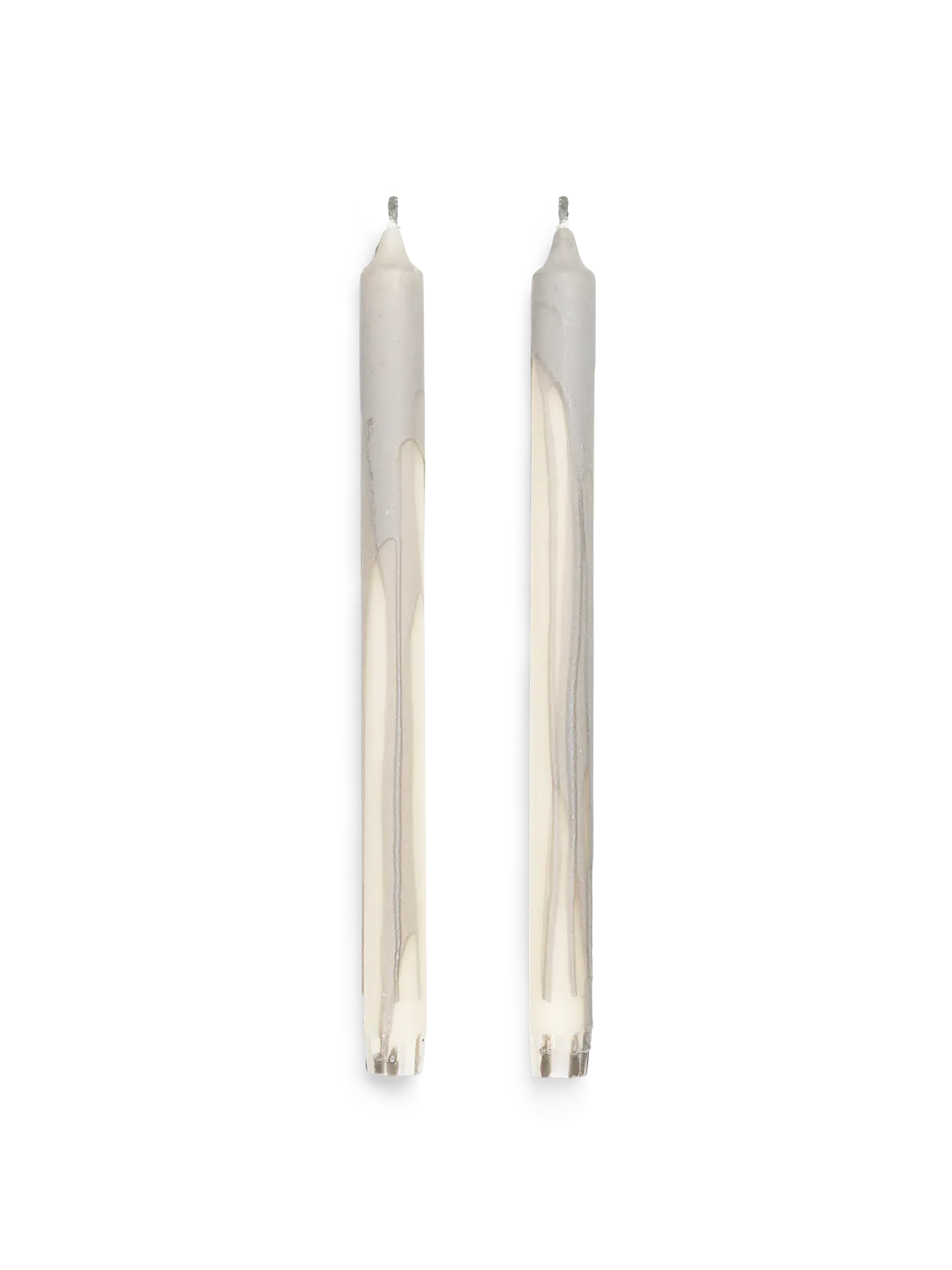Dryp Candles Set of 2 - Warm Grey, Stearin