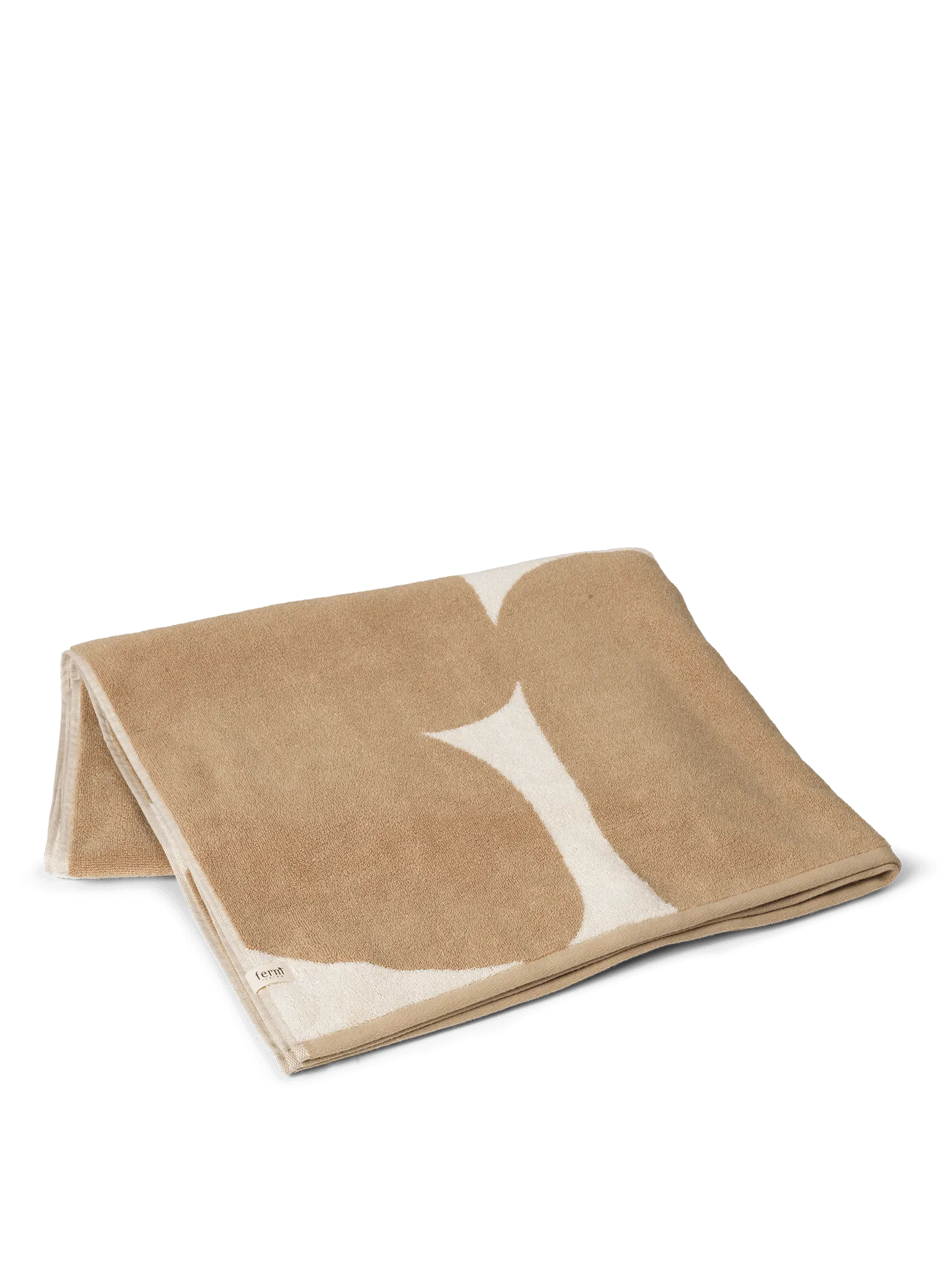 Ebb Beach Towel - Sand/Off-White