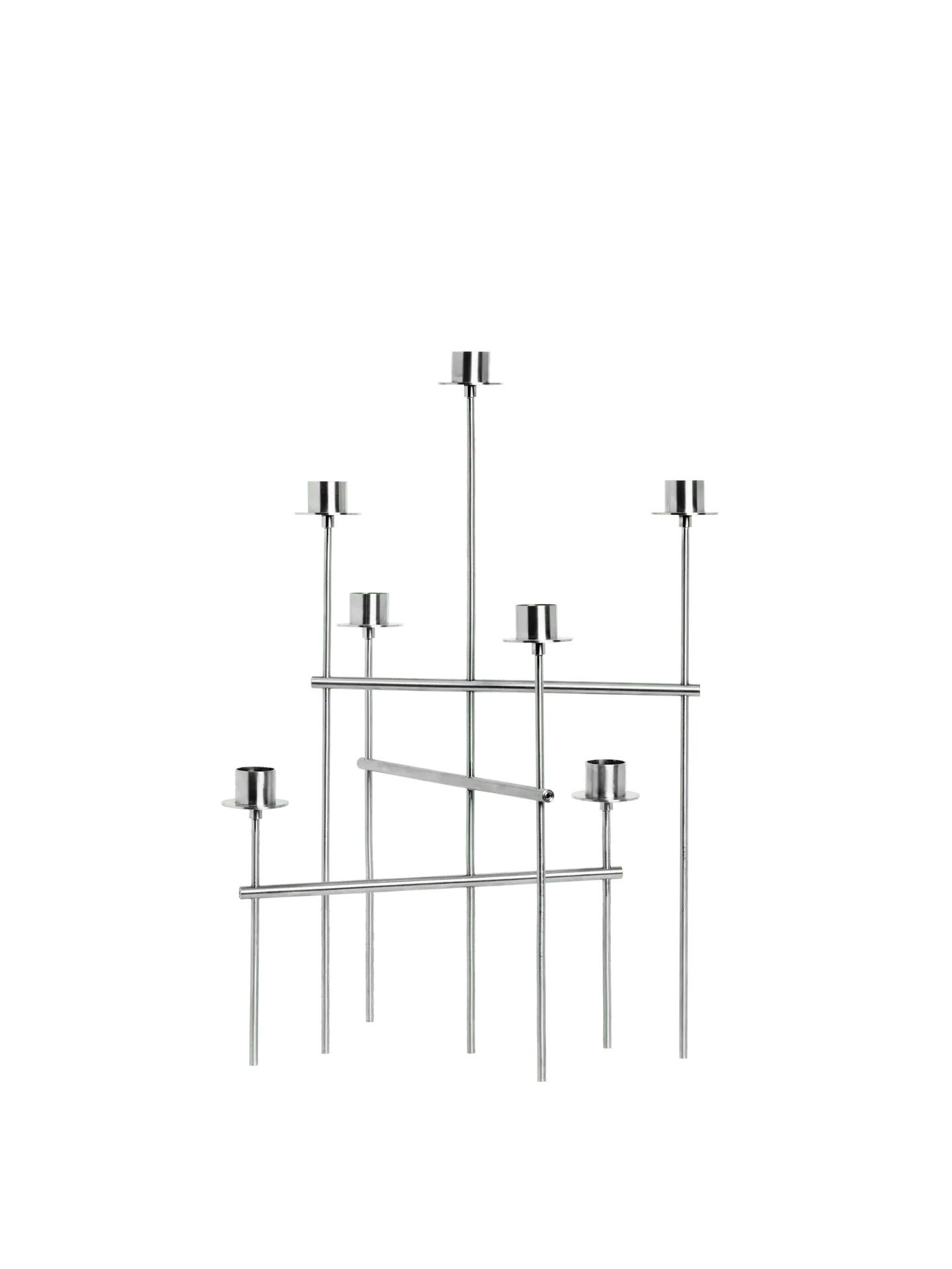 Elysia Candelabra - Brushed Stainless Steel