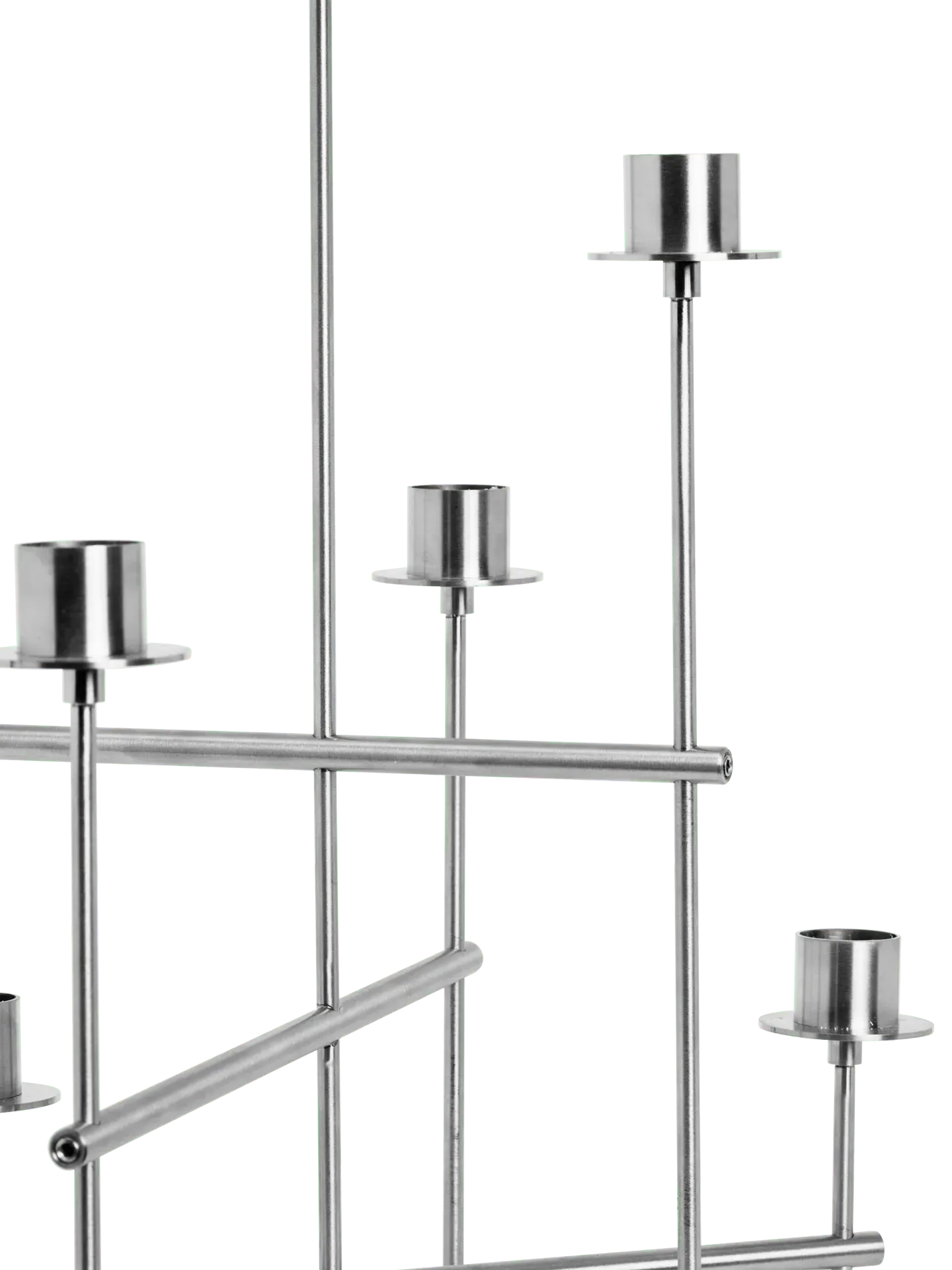 Elysia Candelabra - Brushed Stainless Steel