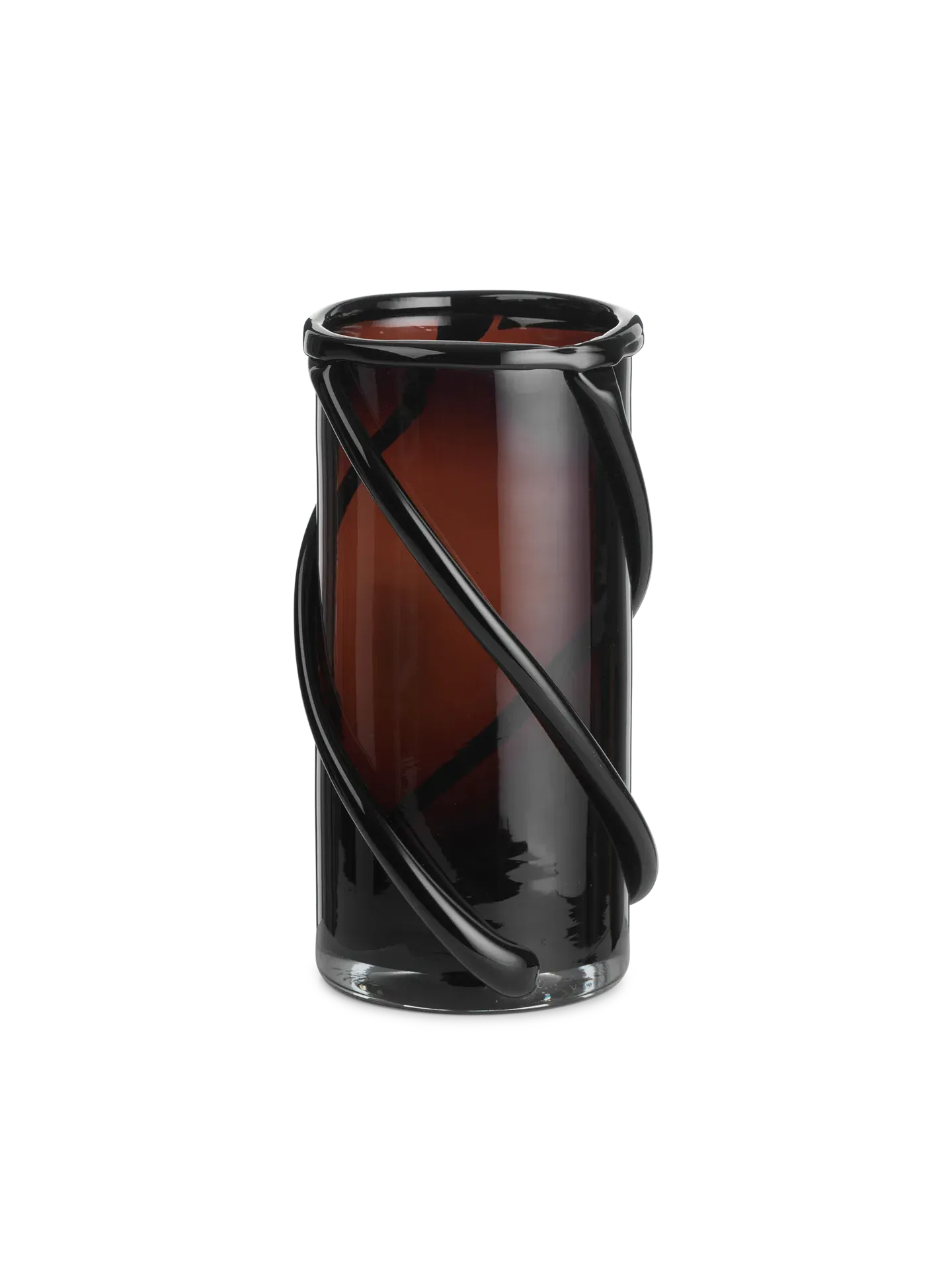 Entwine Small Vase - Dark Amber image