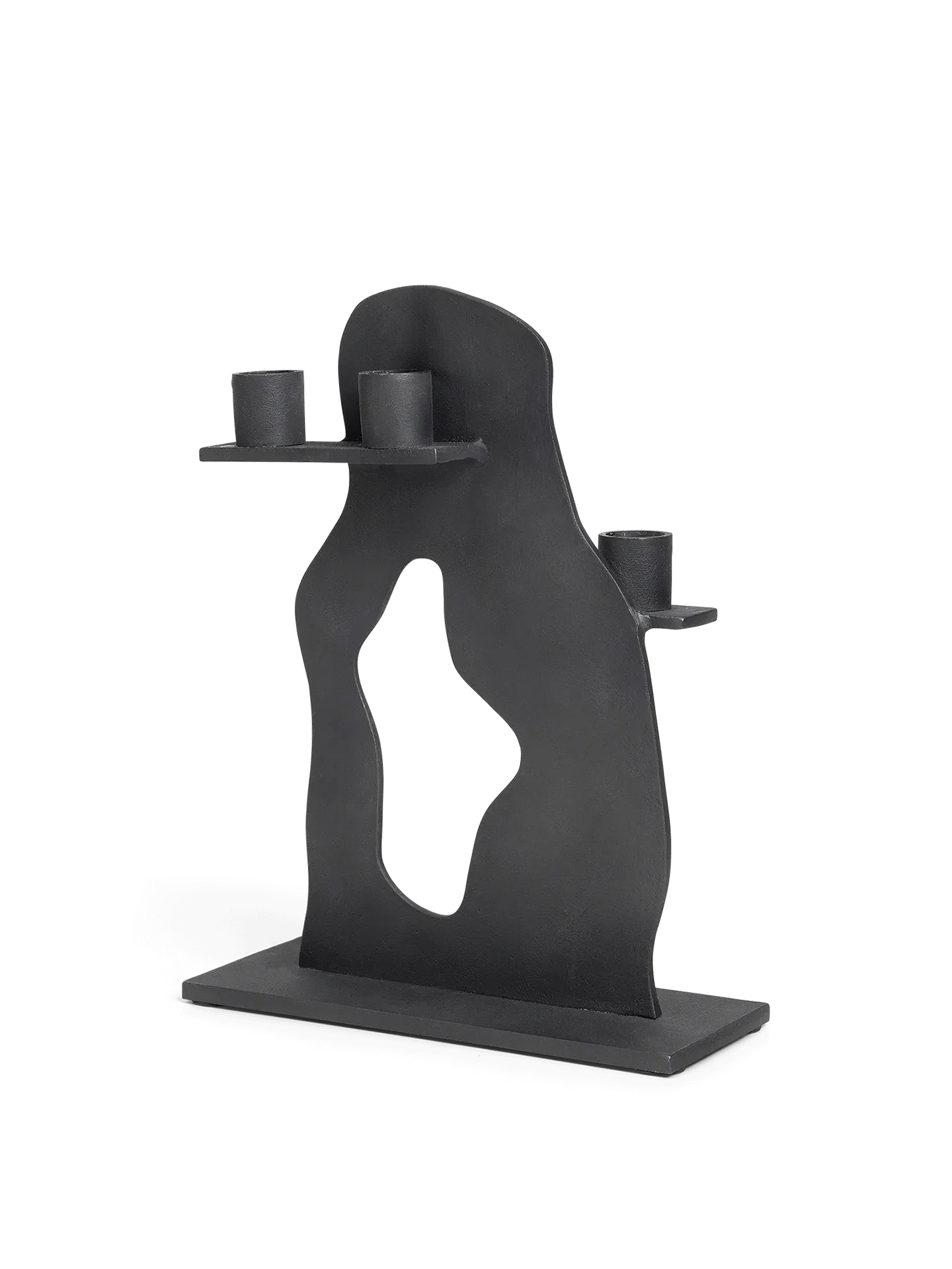 Erode Triple Candle Holder - Black, Aluminium image