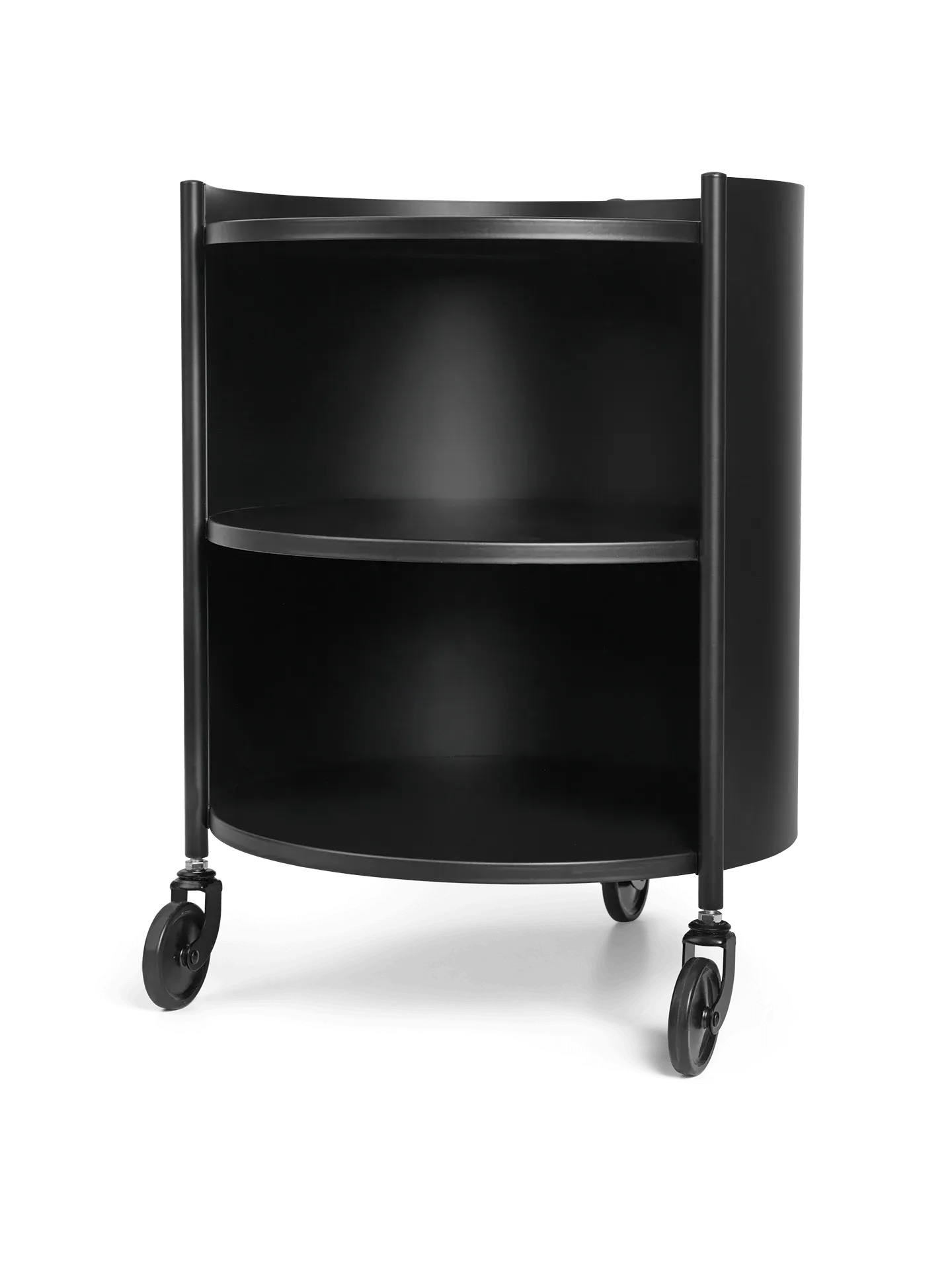 Eve Cylinder Storage Unit with Wheels - Black, Steel image