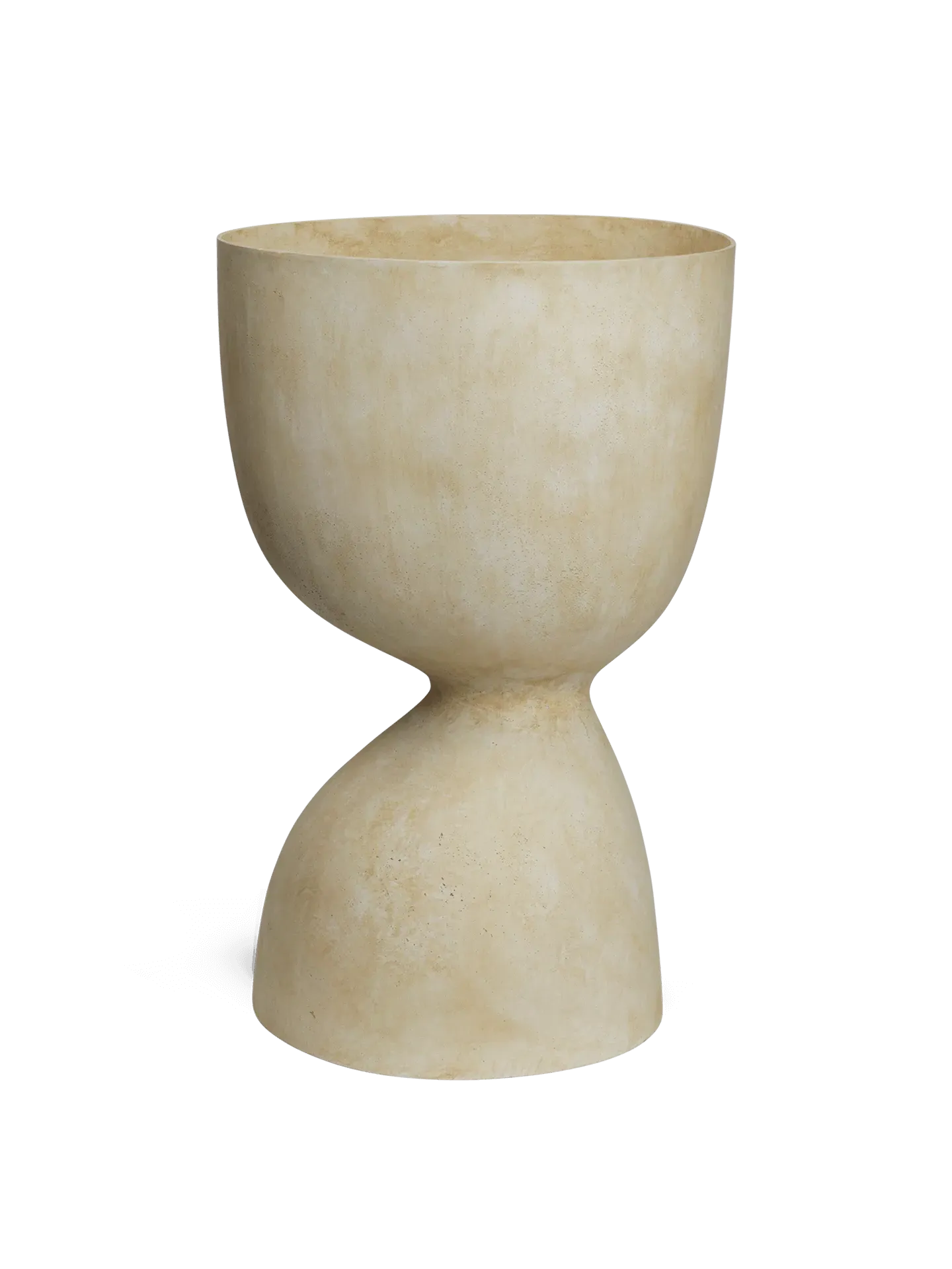 Evoke Tall Plant Pot - Warm Sand, Glass Fibre