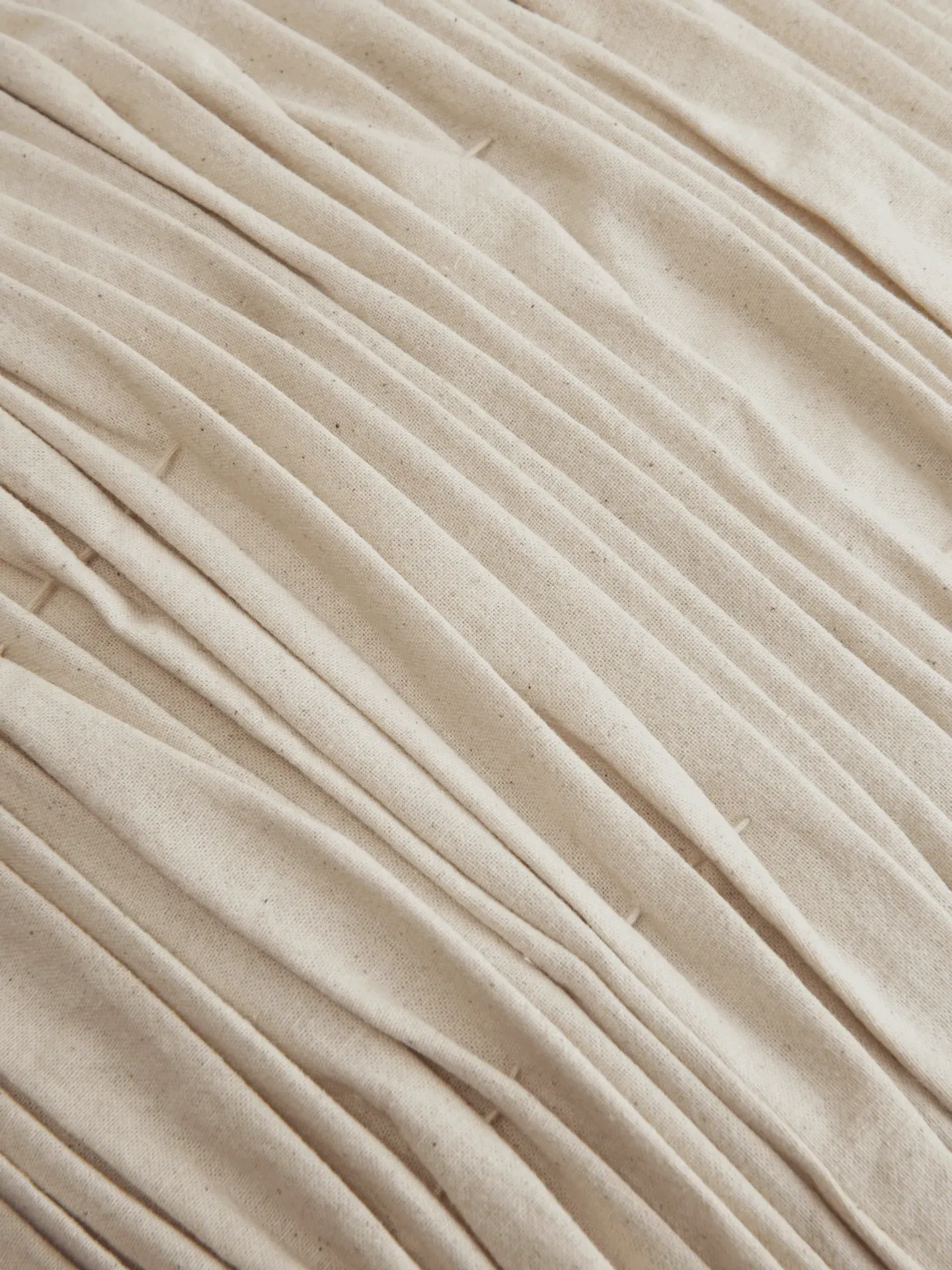 Falda Smocked Cushion - Undyed