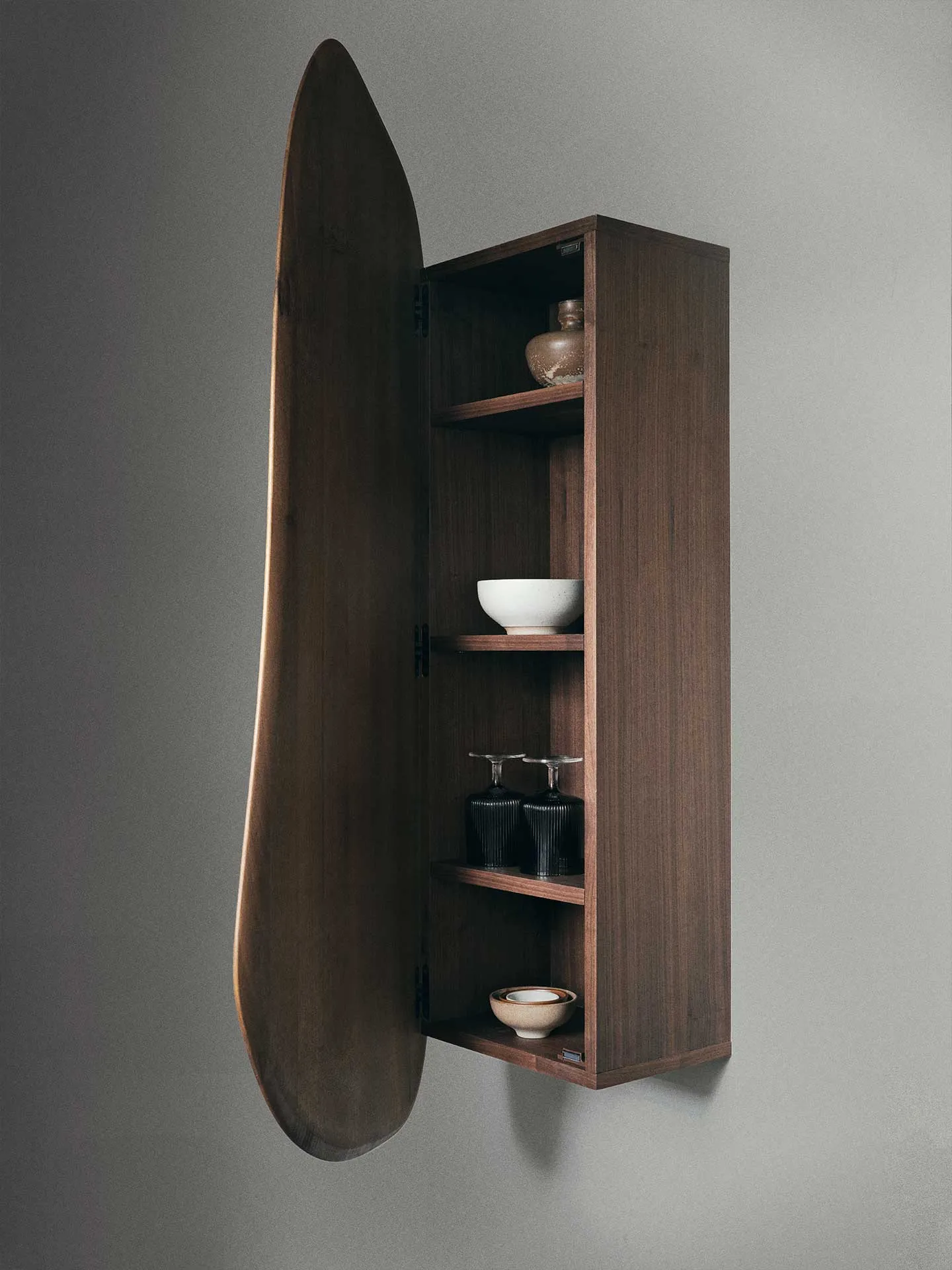 Feve Wall Cabinet - Walnut