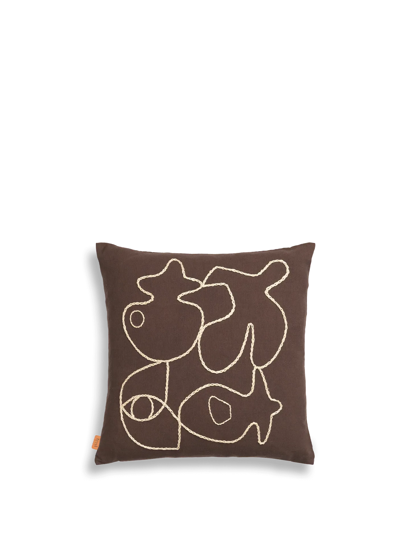 Figure Cushion - Coffee image
