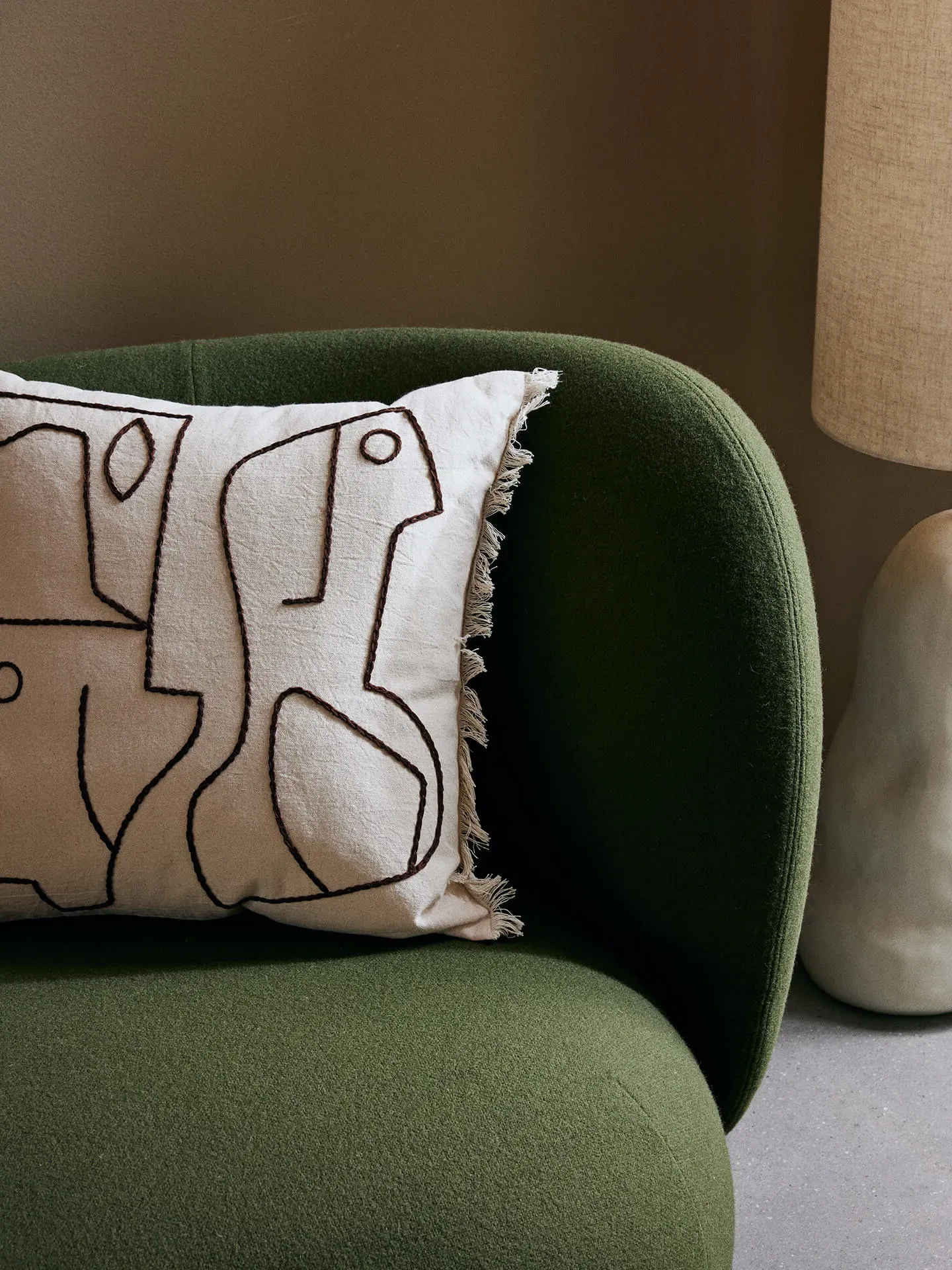 Figure Cushion - Off-White