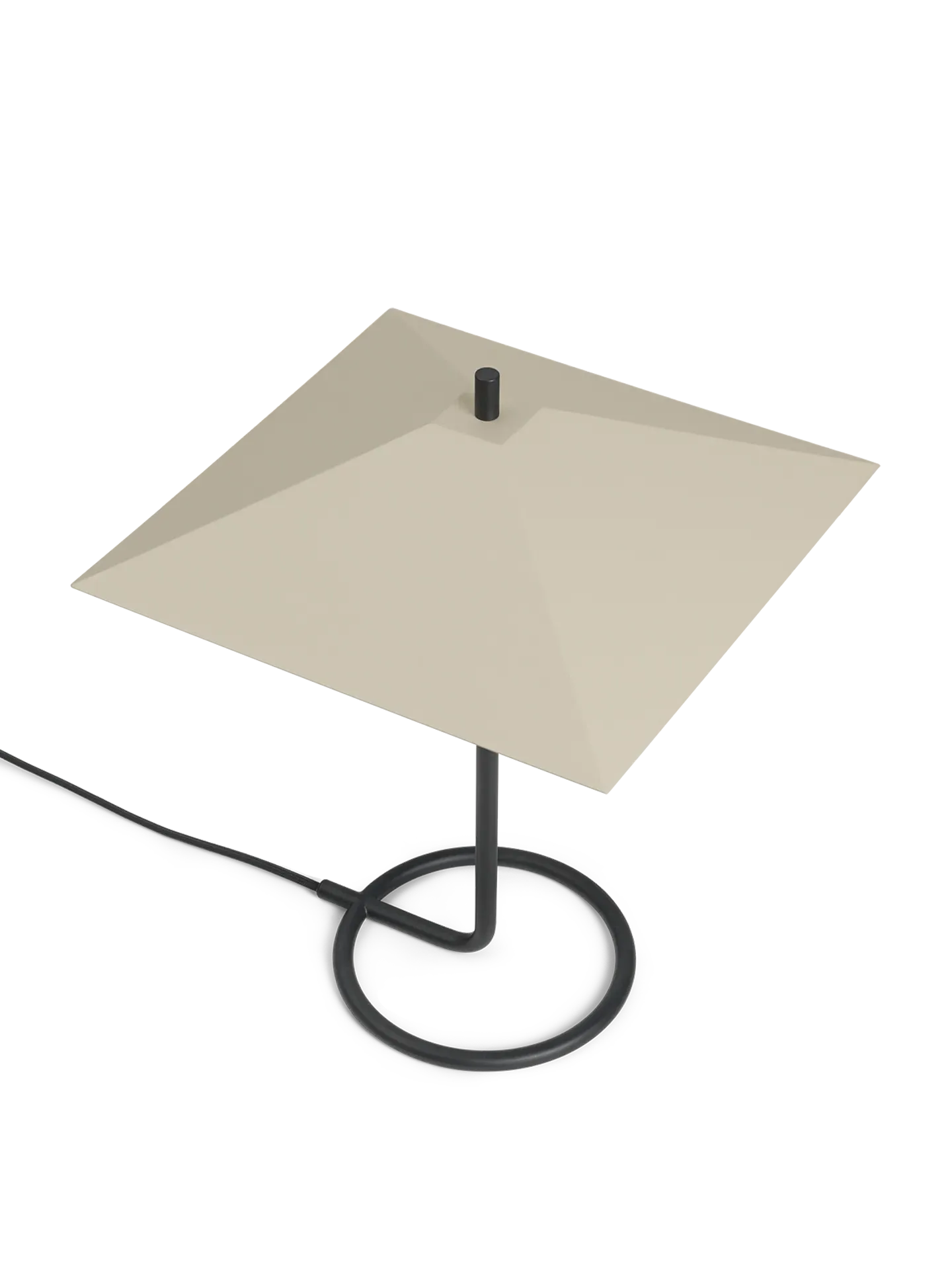 Filo Square Table Lamp - Black, Cashmere