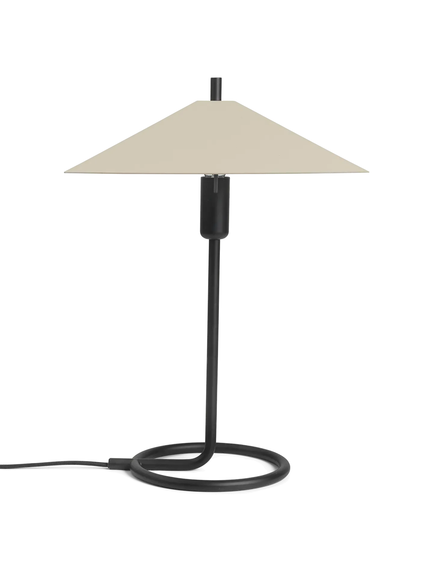 Filo Square Table Lamp - Black, Cashmere
