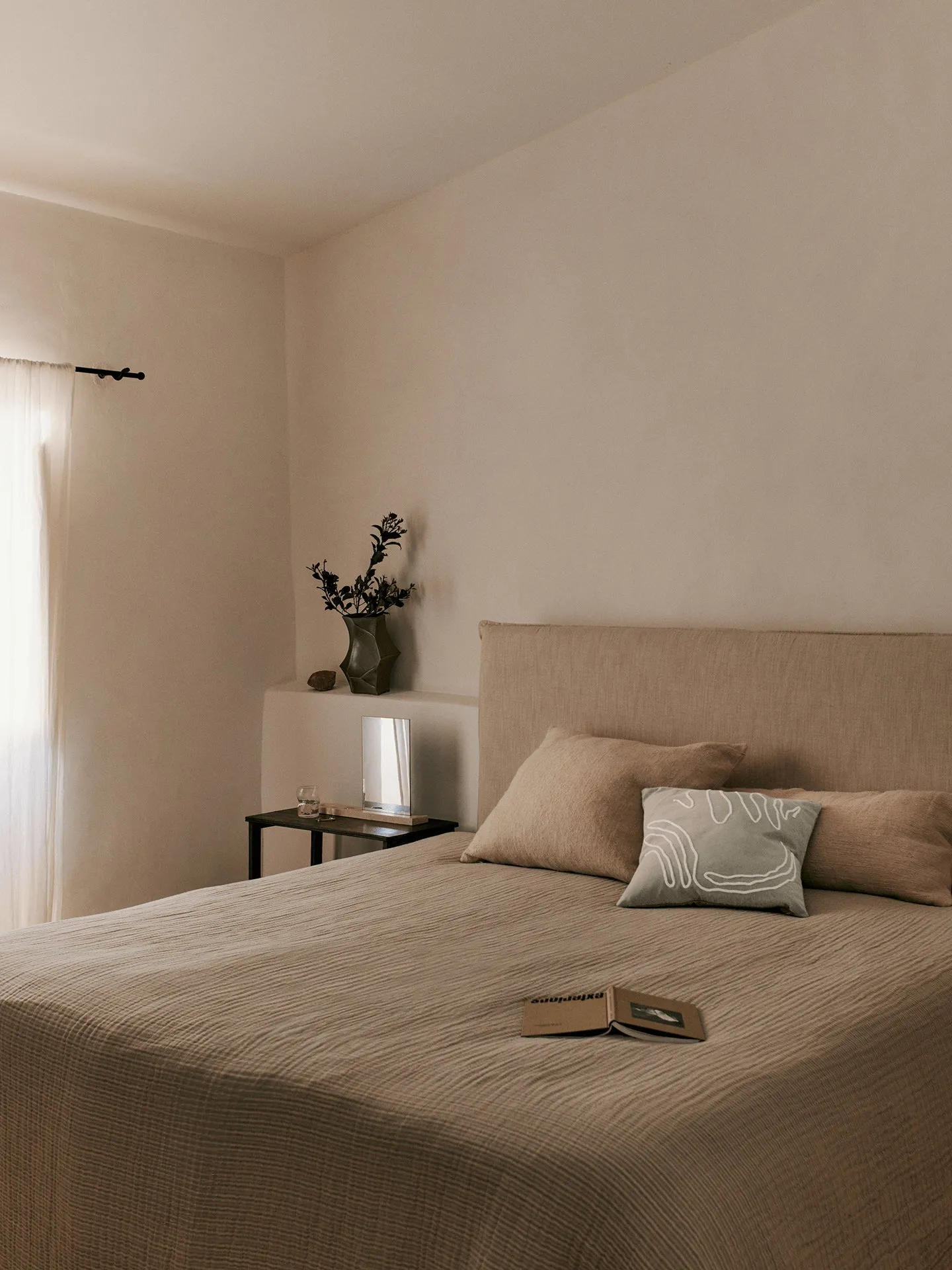 Fino Bedspread - Tea Green/Sand, Cotton