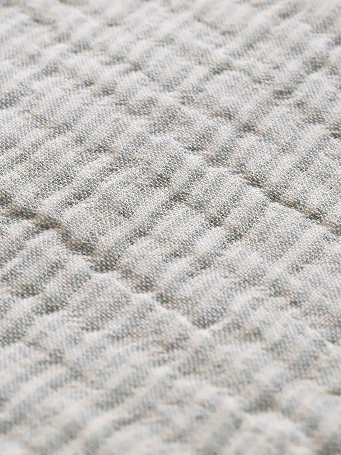 Fino Bedspread - Tea Green/Sand, Cotton