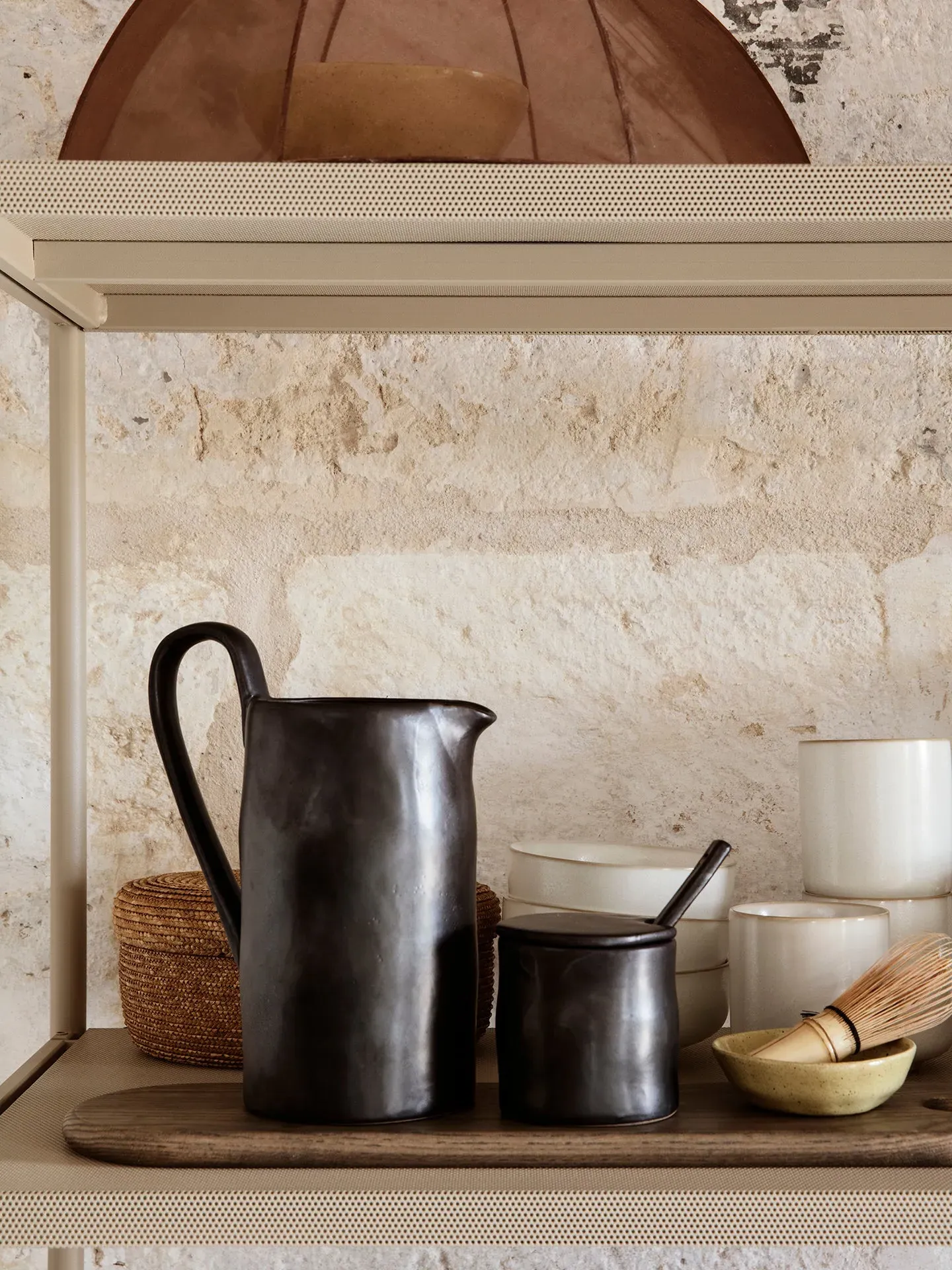 Flow Jar with Spoon - Black