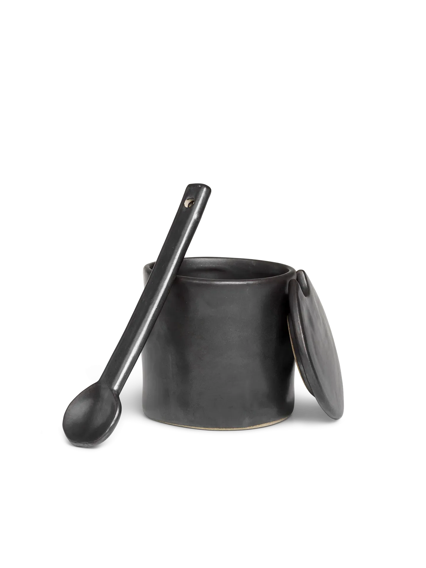 Flow Jar with Spoon - Black
