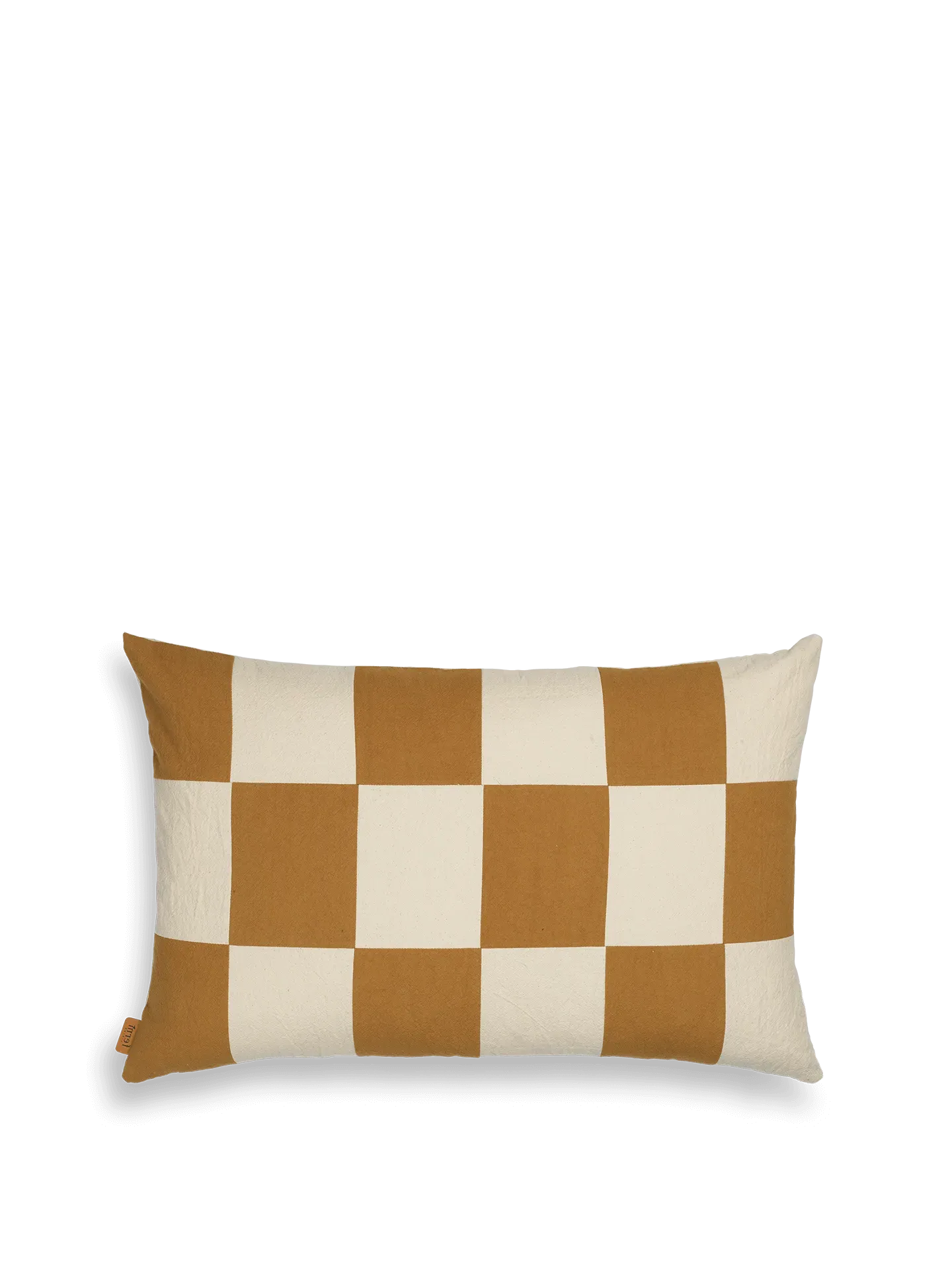 Fold Patchwork Cushion Cover - Sugar Kelp, Organic Cotton