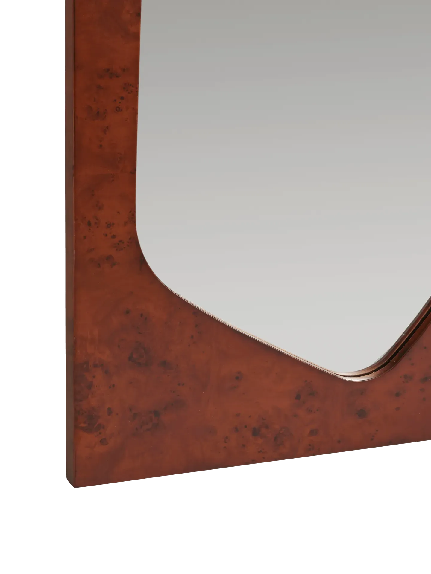 Folia Large Mirror - Dark Stained Burl