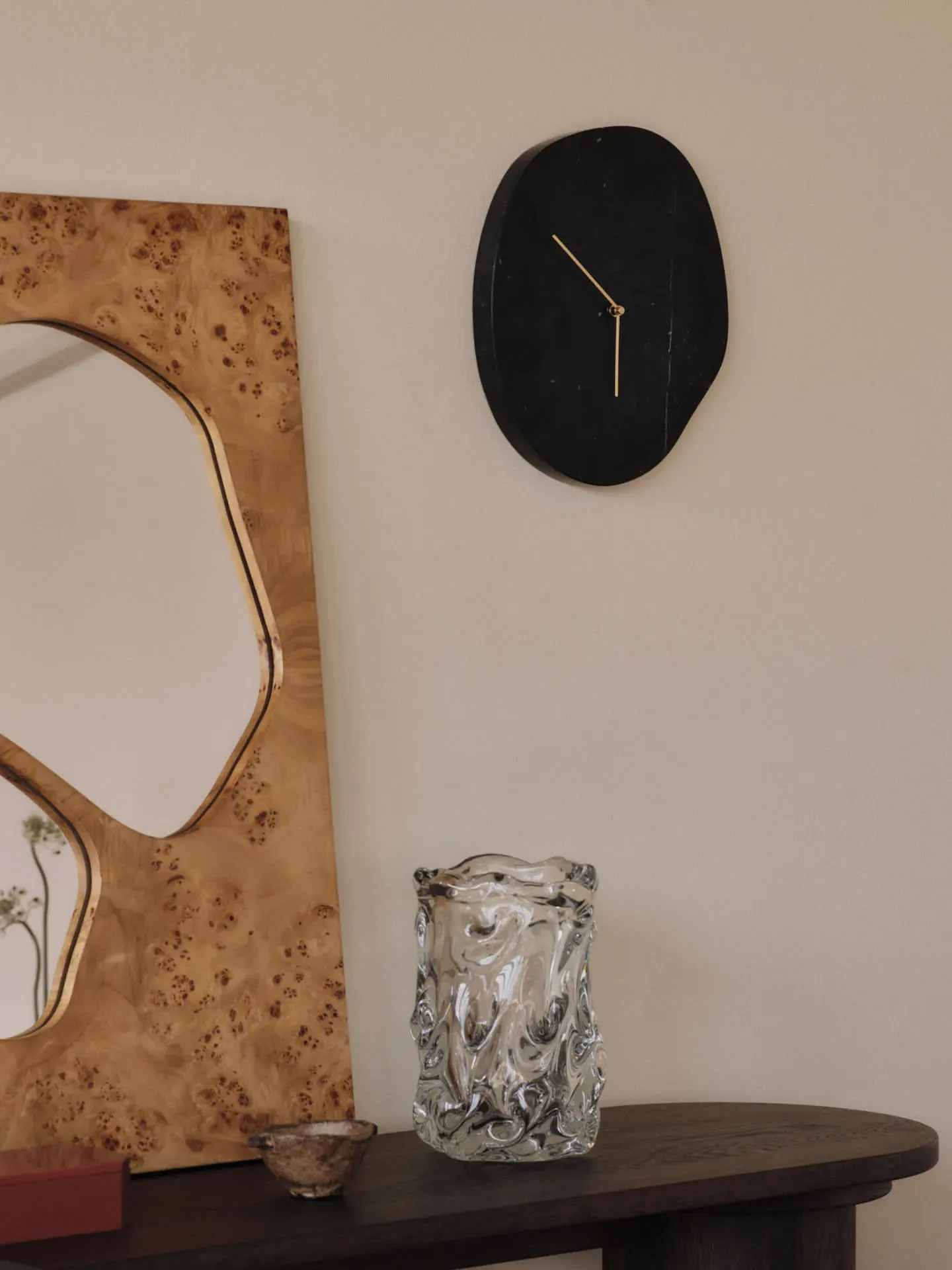 Folia Medium Mirror - Natural Burl