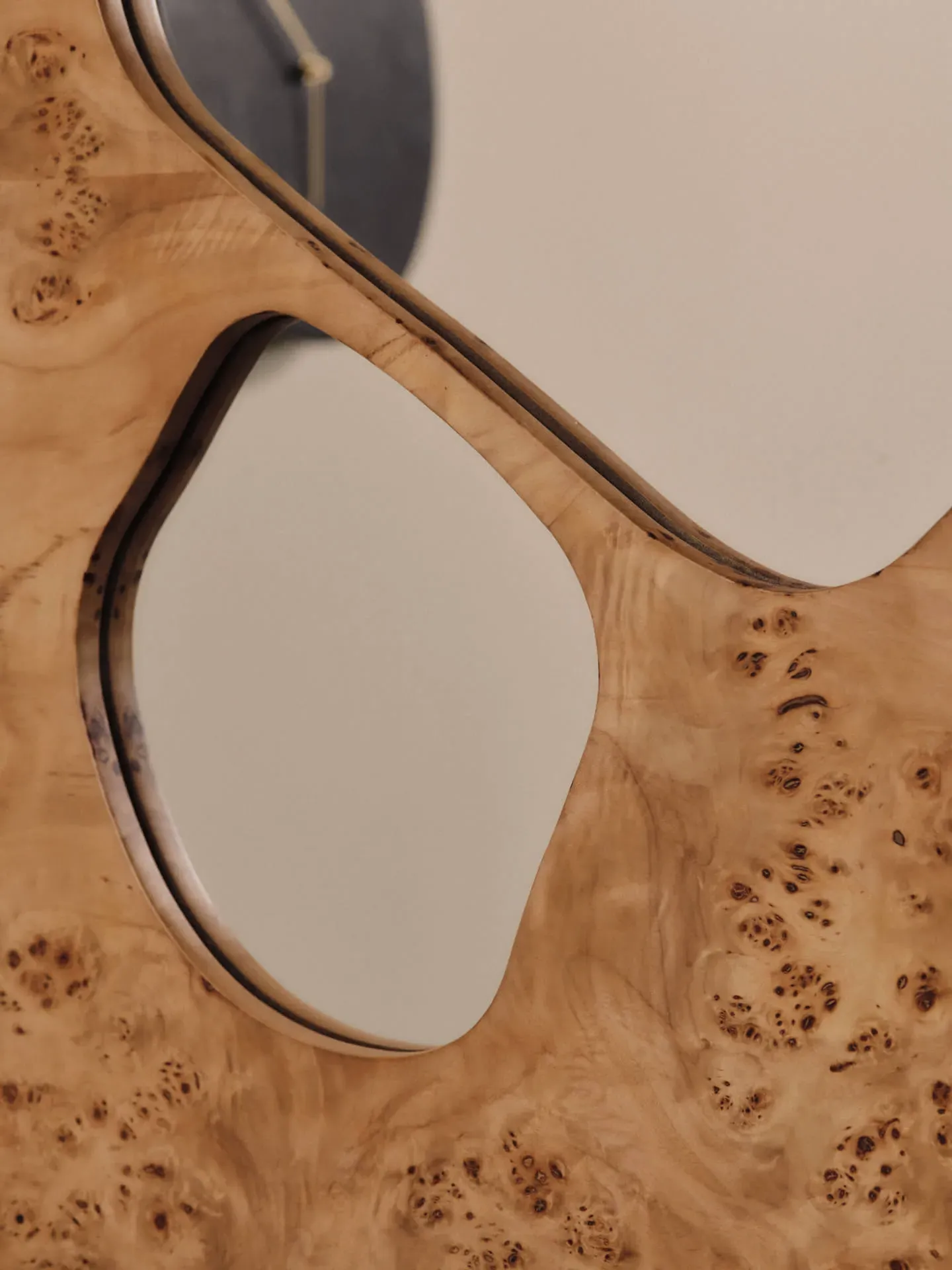 Folia Medium Mirror - Natural Burl