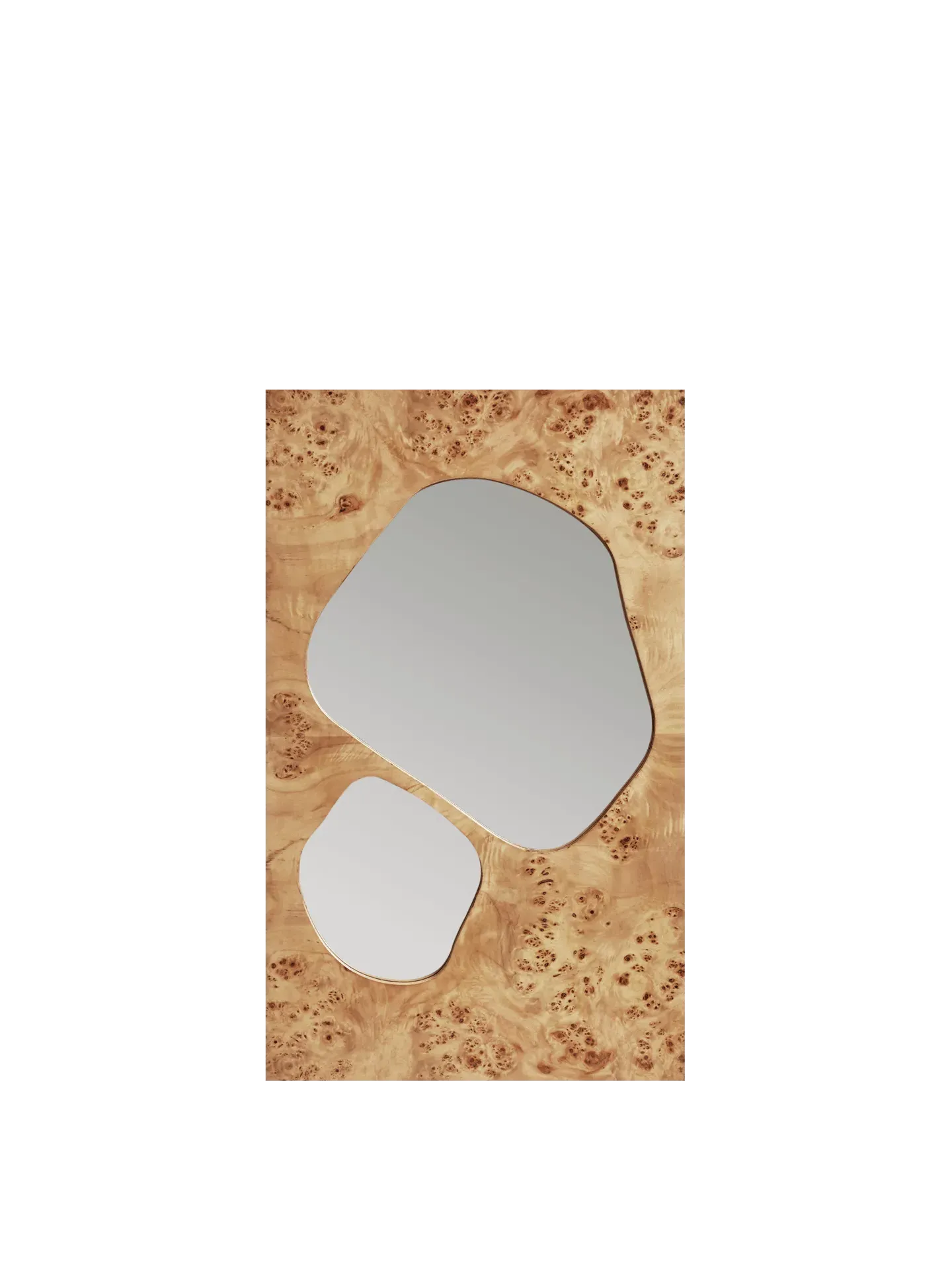 Folia Medium Mirror - Natural Burl image