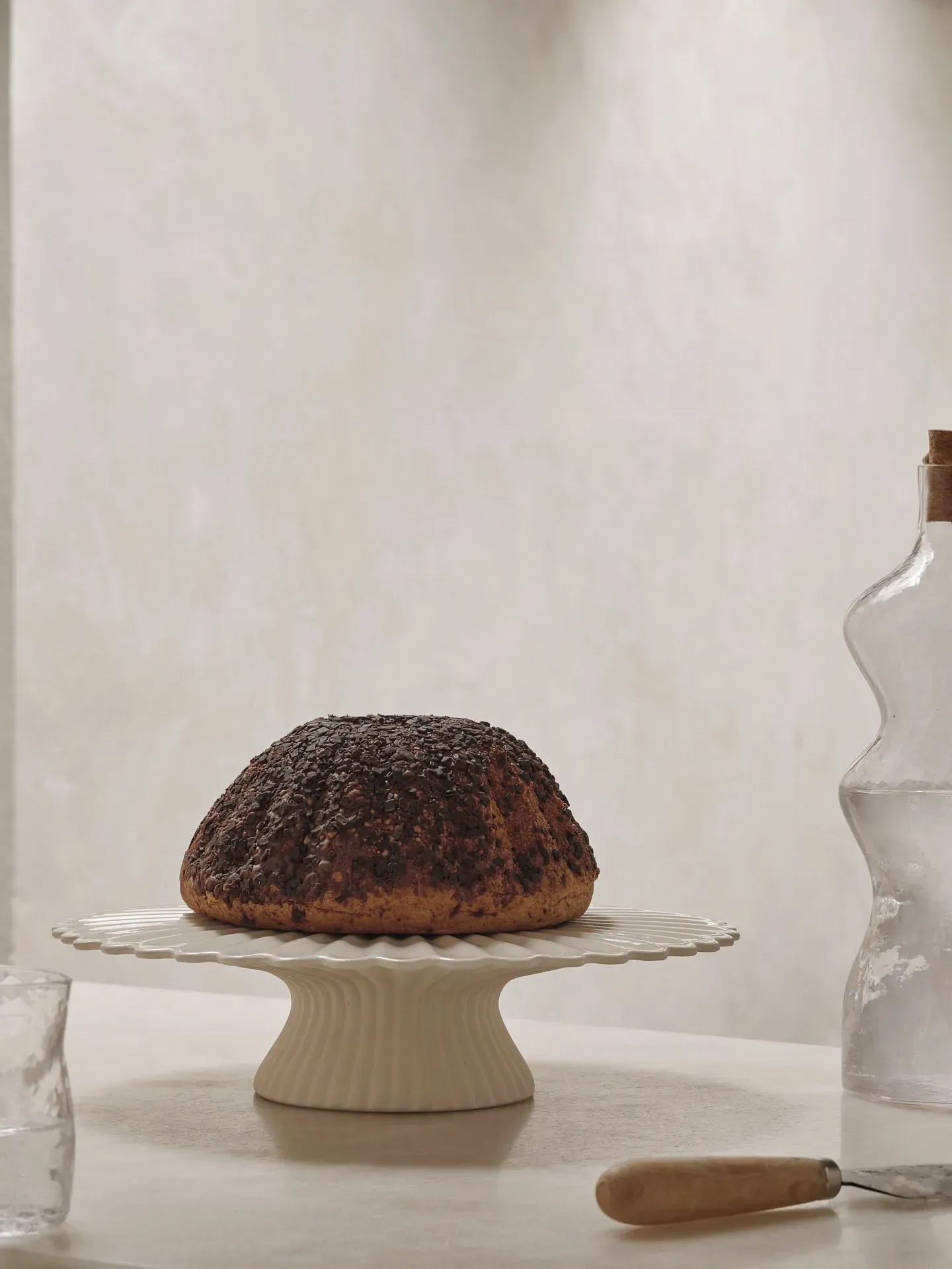 Fountain Cake Stand - Off-White