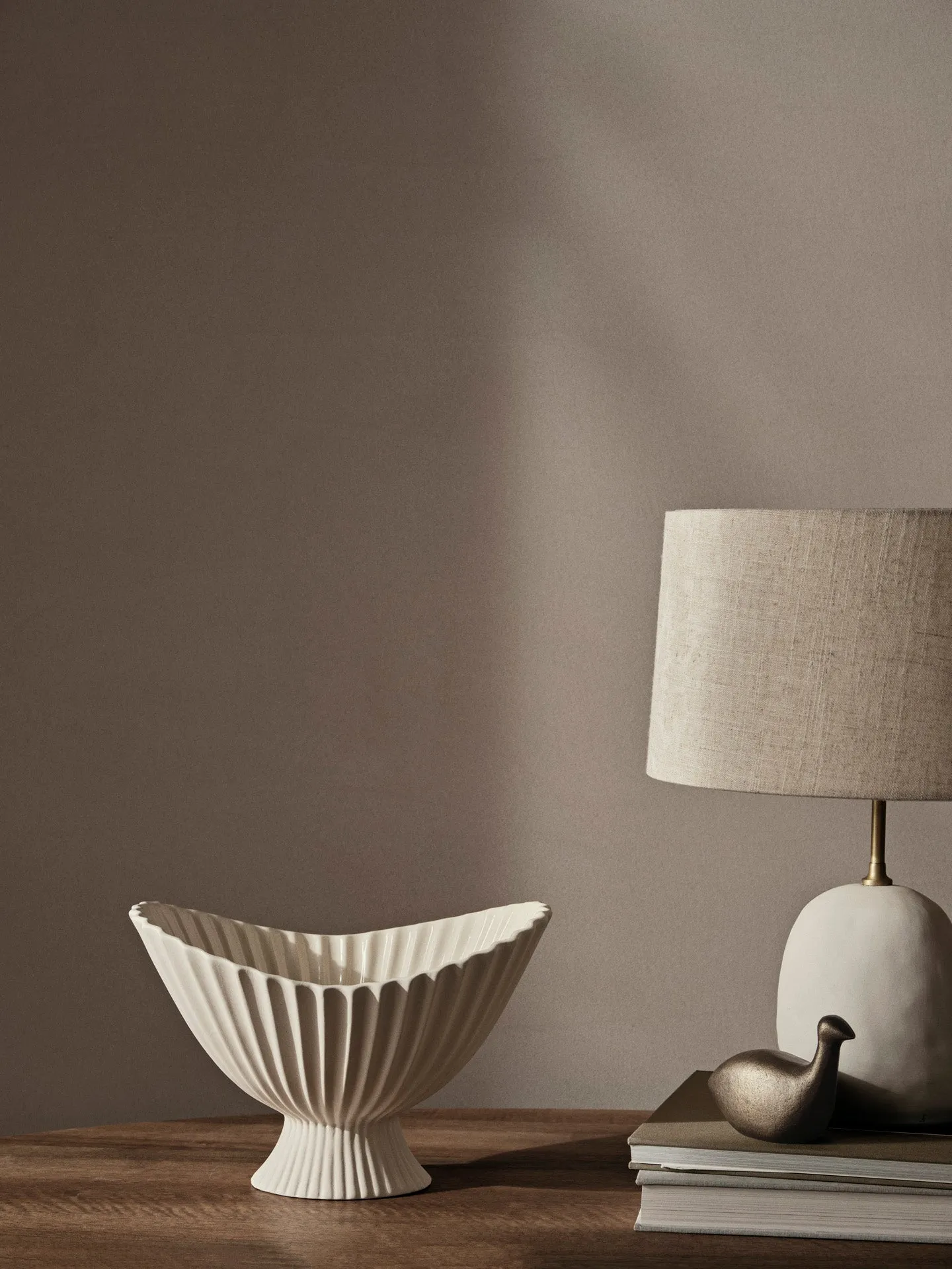 Fountain Large Bowl - Off-White, Ceramic