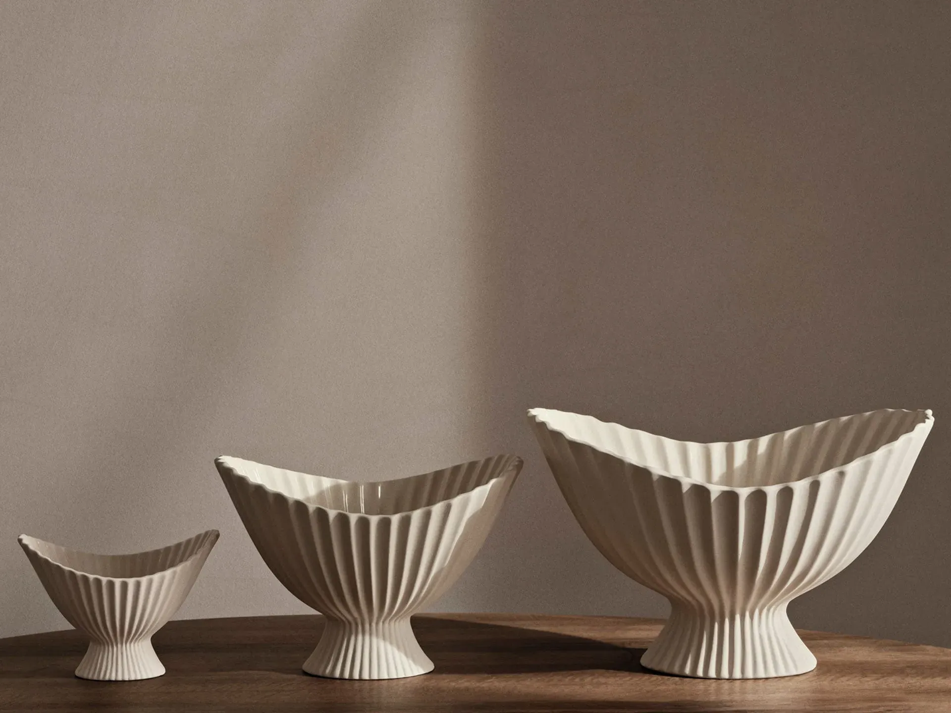 Fountain Large Bowl - Off-White, Ceramic