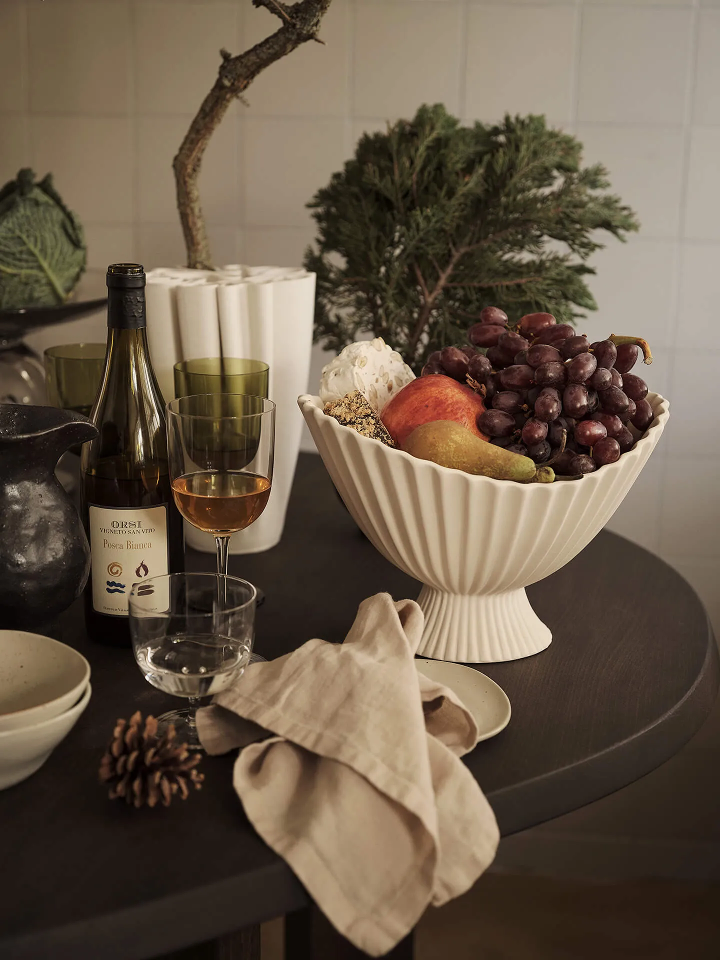 Fountain Small Bowl - Off-White, Ceramic