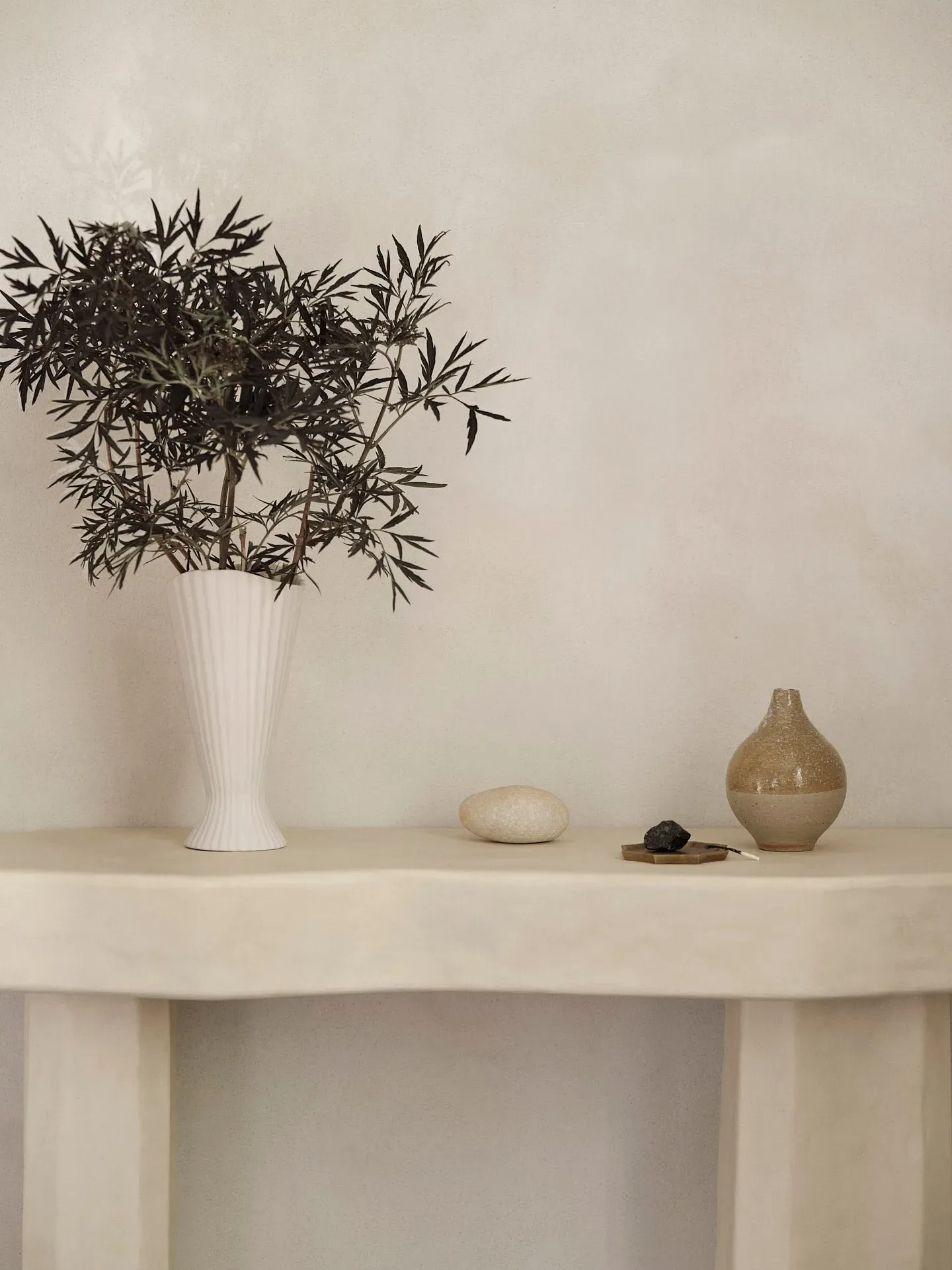 Fountain Small Vase - Off-White, Ceramic