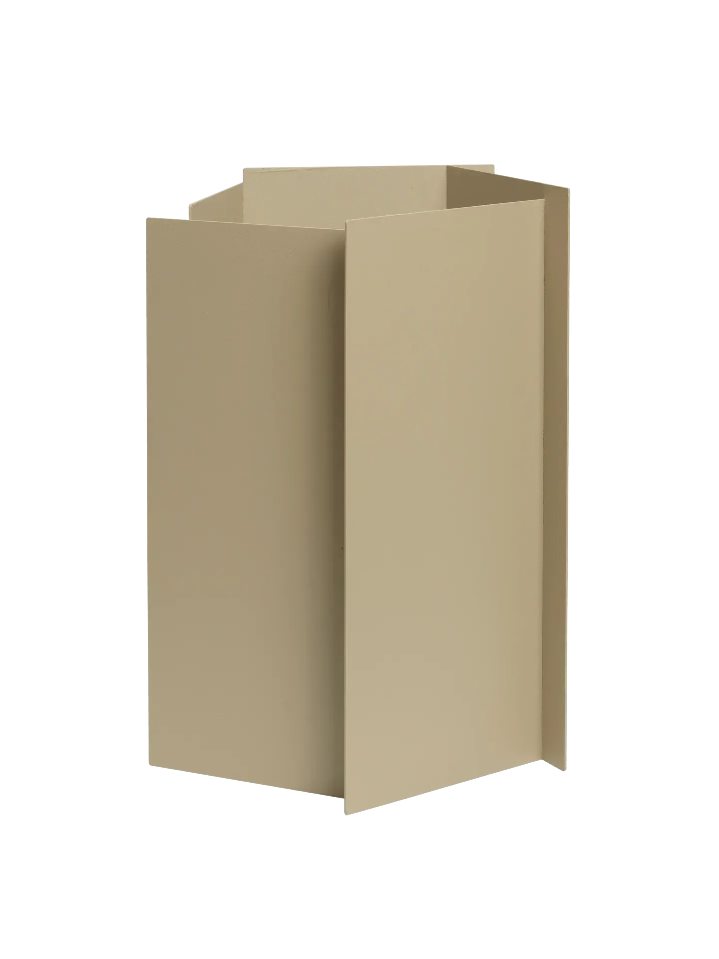 Fragma Medium Planter - Cashmere, Stainless Steel