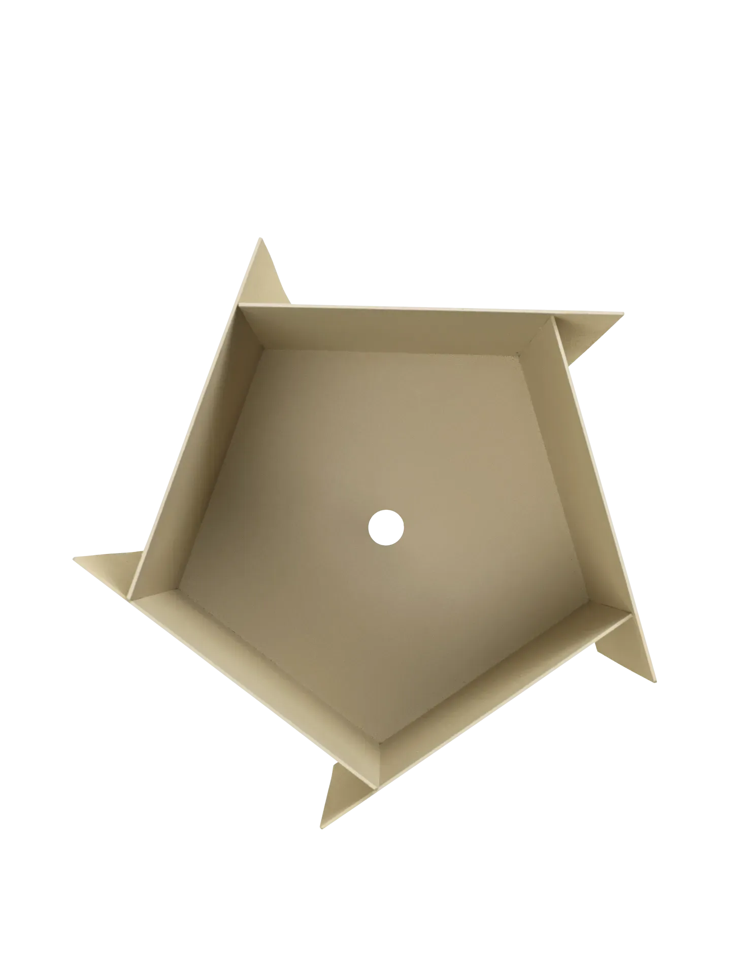 Fragma Small Planter - Cashmere, Stainless Steel